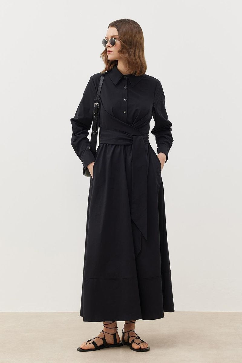 Marni Poplin Collared Dress