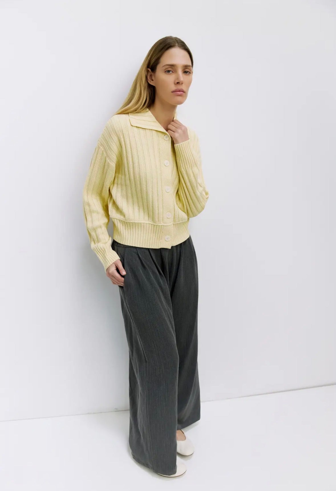 Joni Ribbed Cardigan - Multi