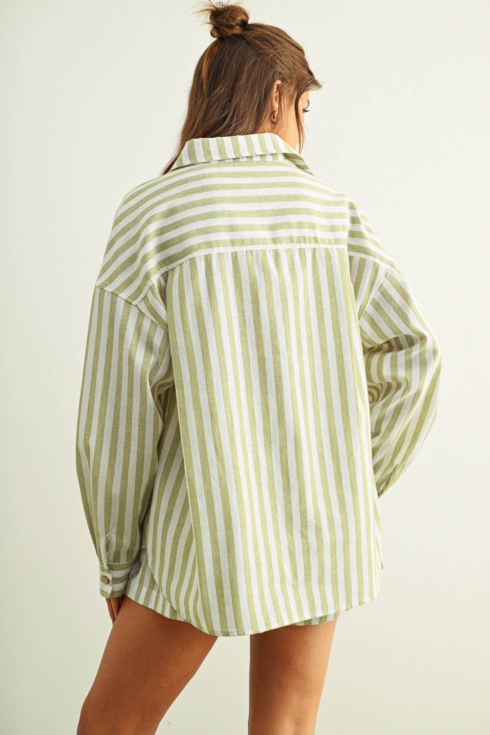 Eda Stripe Linen Shirt - Multi