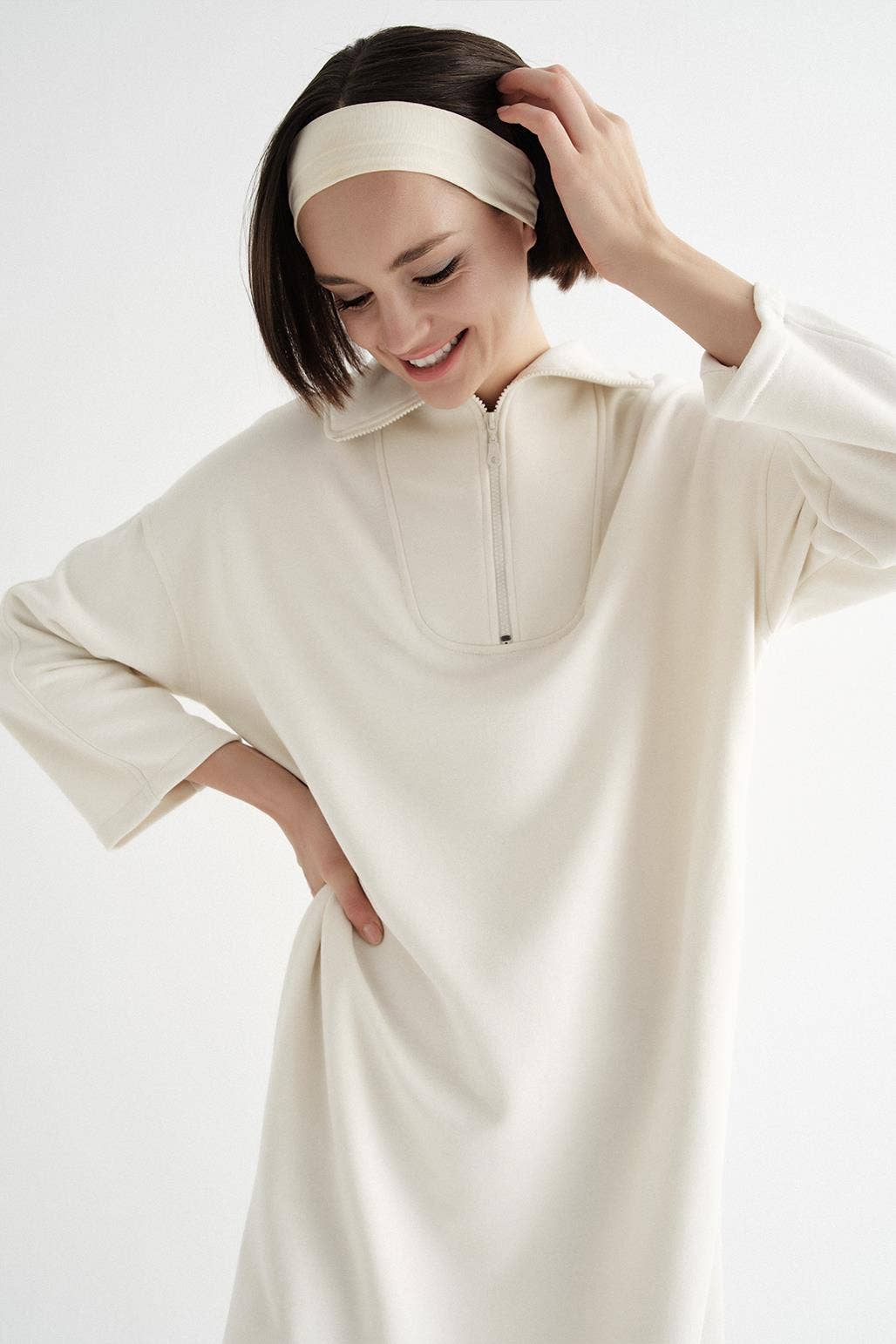 Lounge Dress Polar White