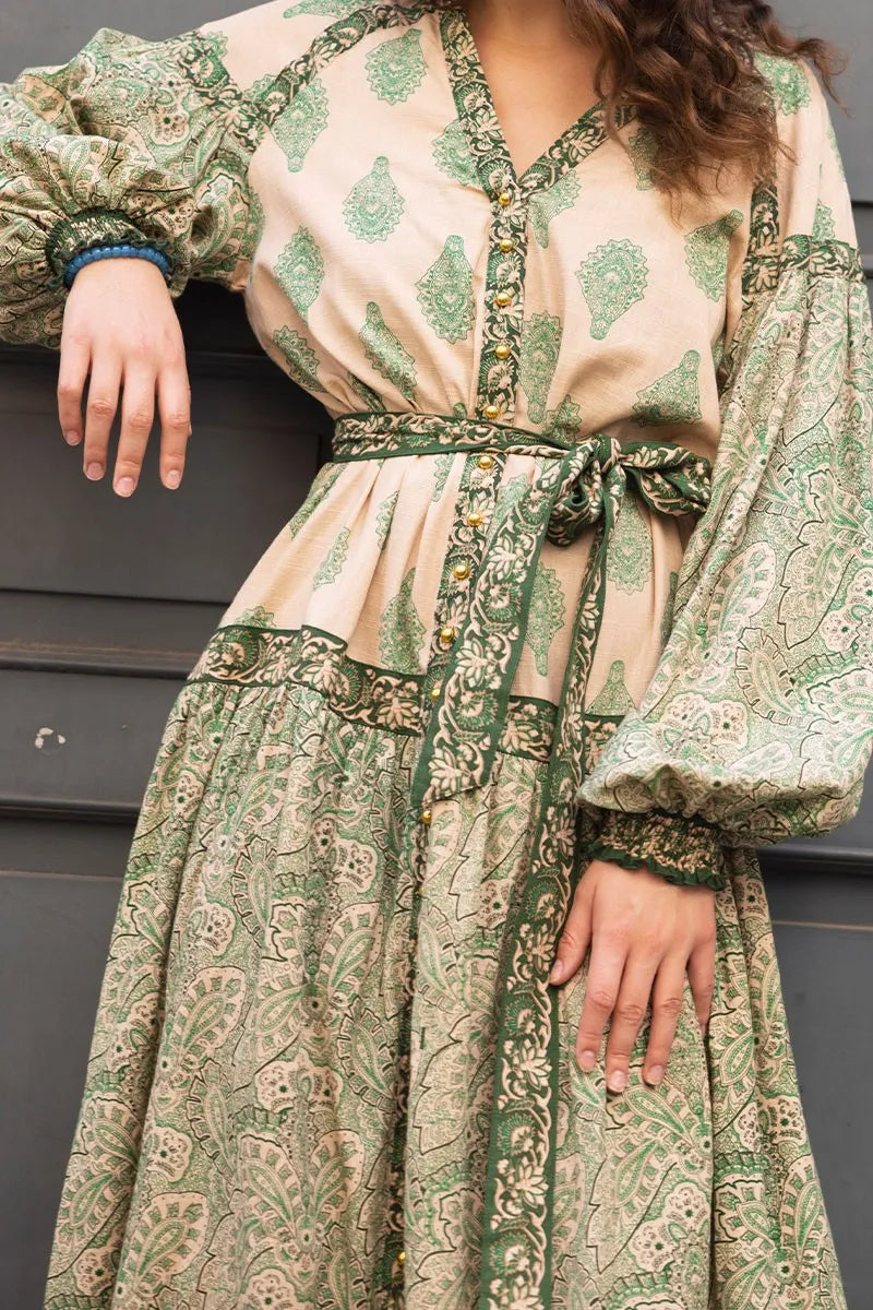 Isabela Dress Green