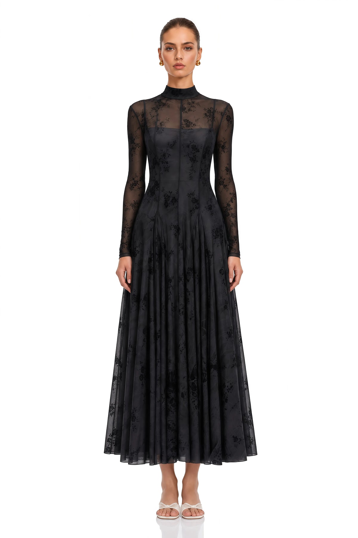 Adrianna Black tulle dress