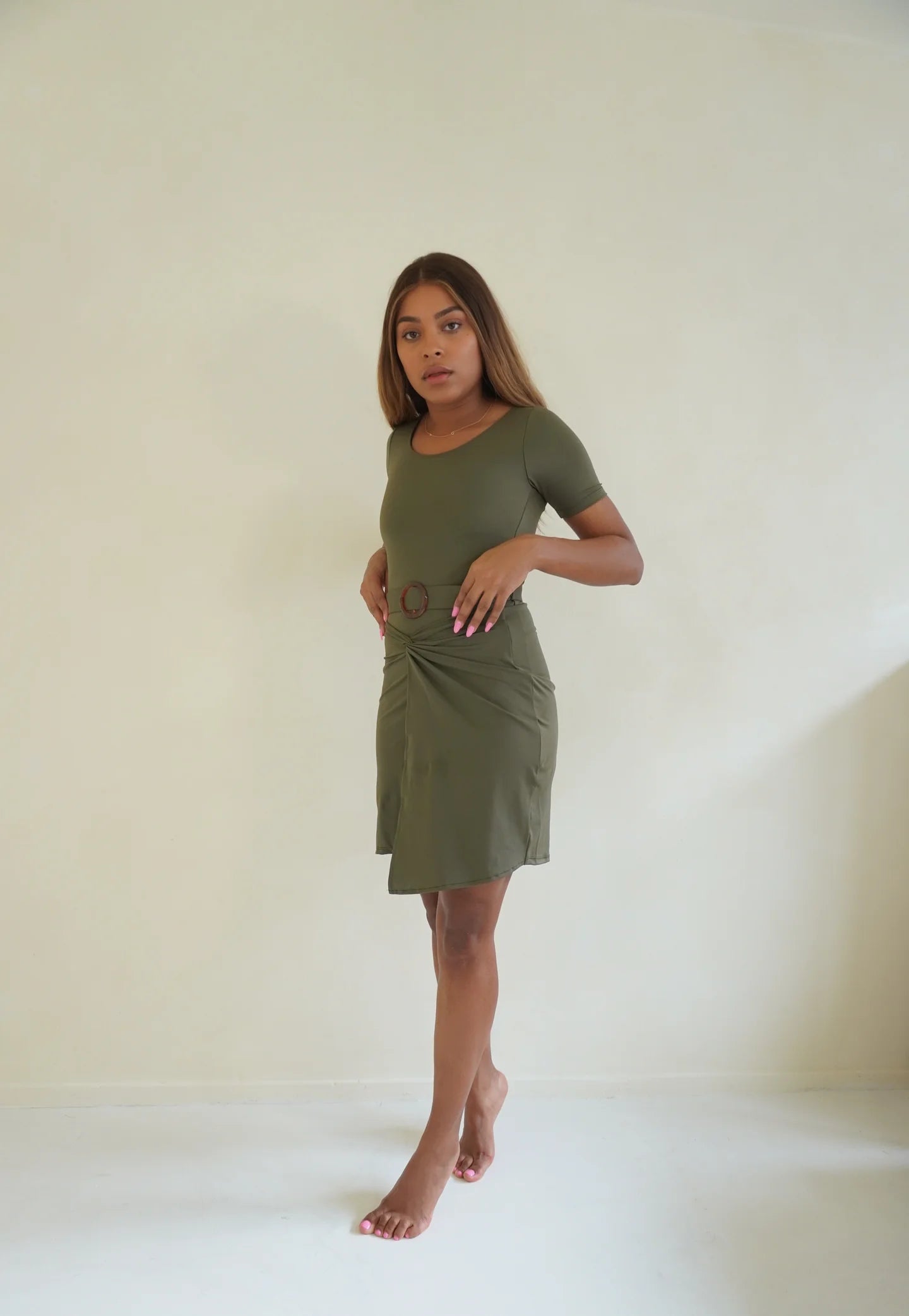 Levana Swim with Cesca Skirt- military