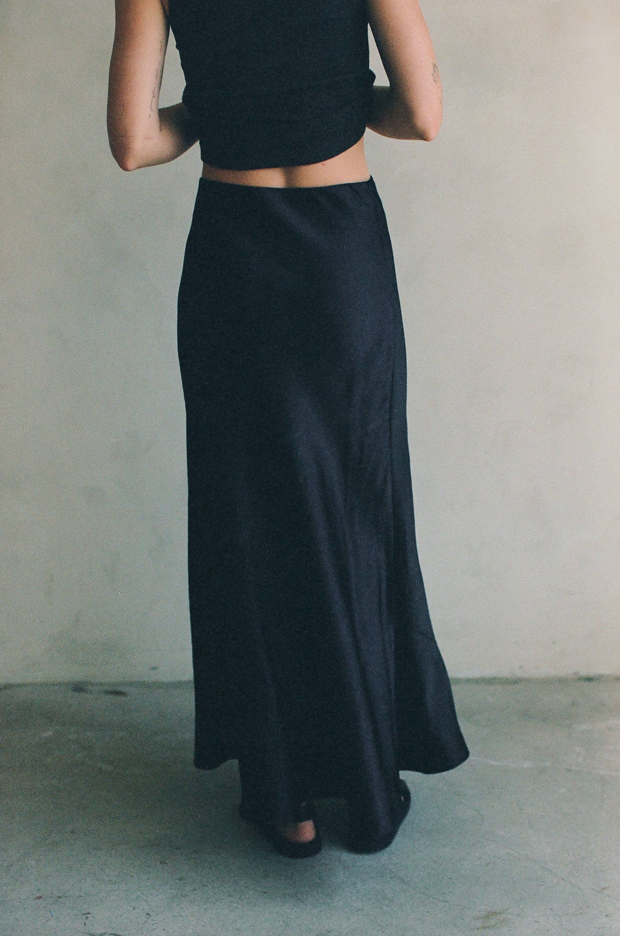 Maeve Slip Skirt - Black