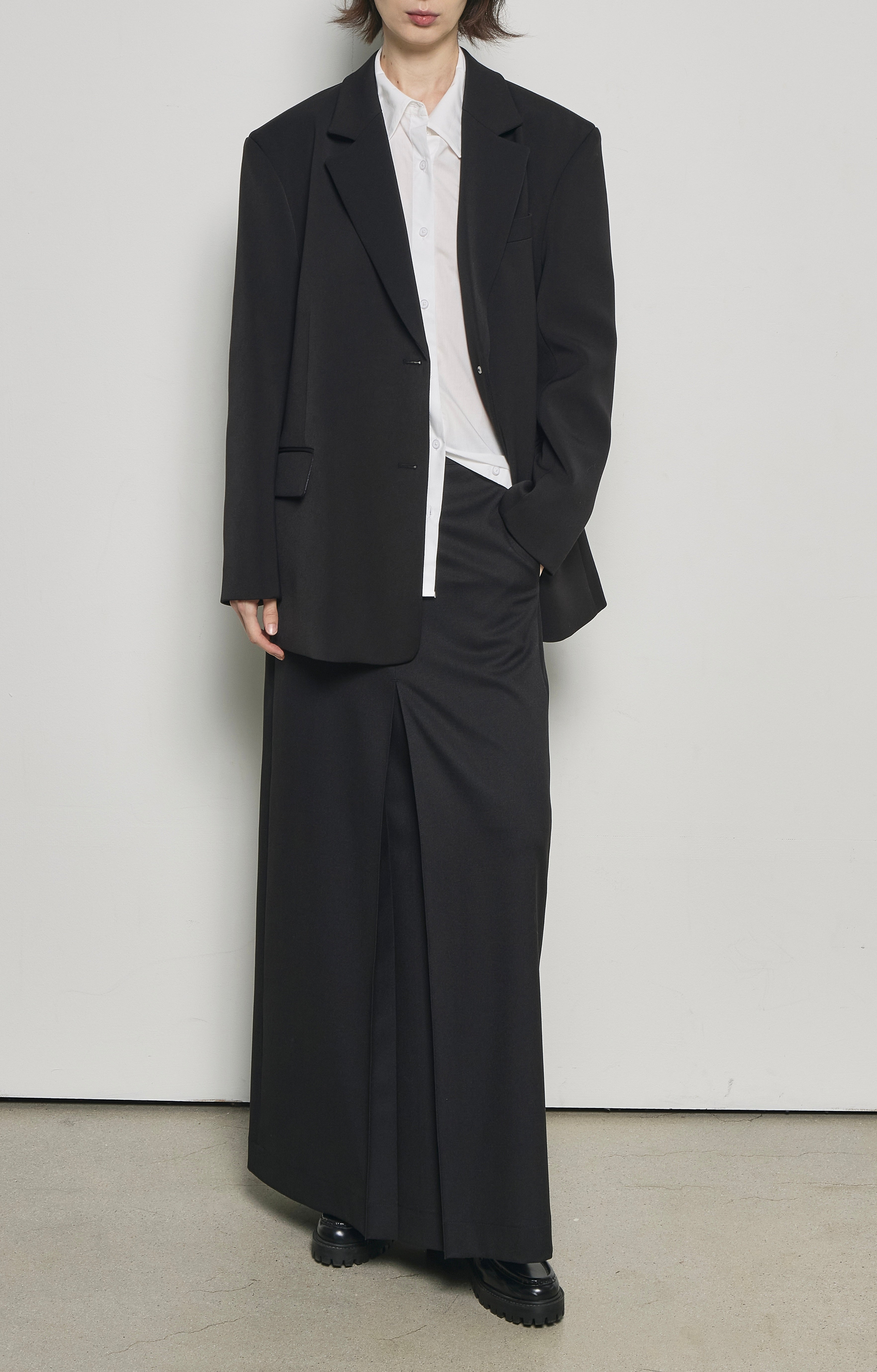 Divided Maxi Skirt Black