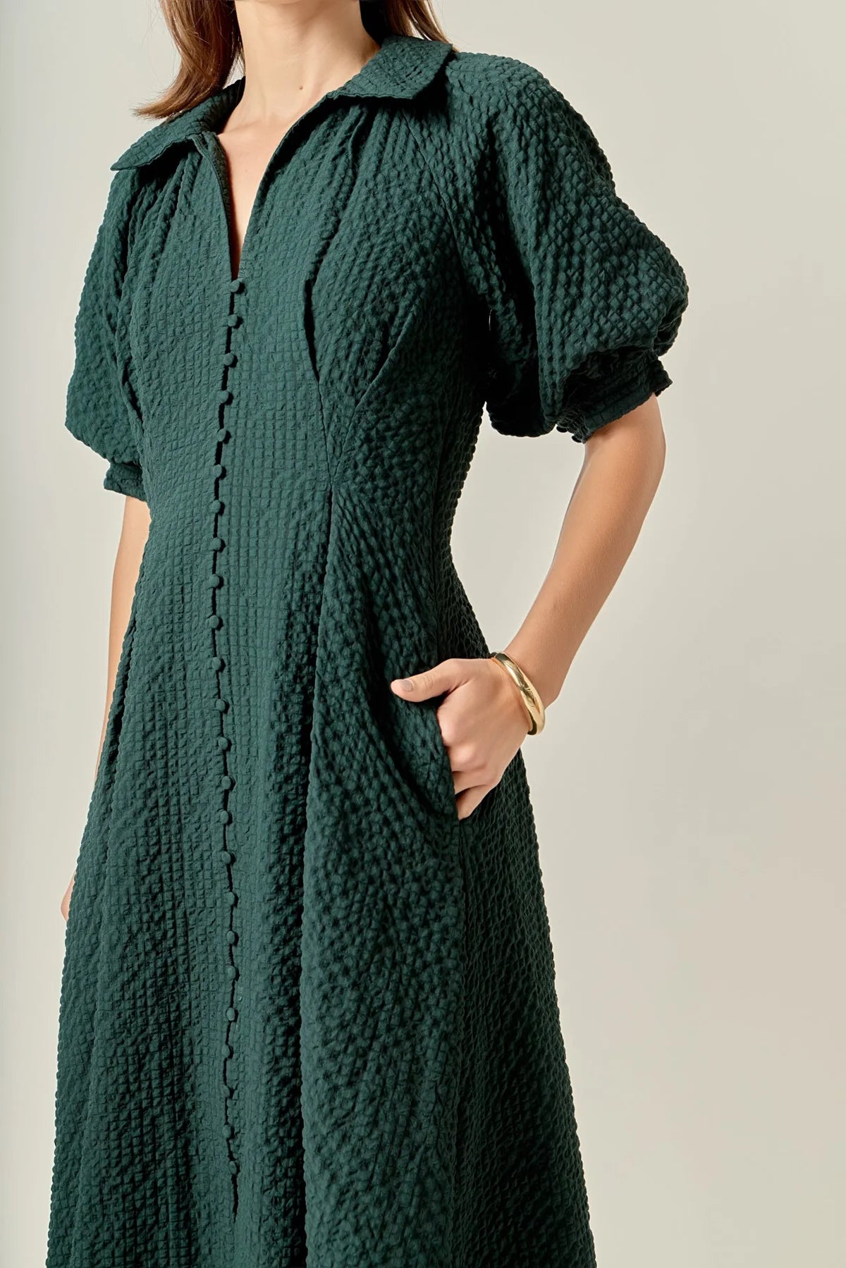 English Dress - Emerald