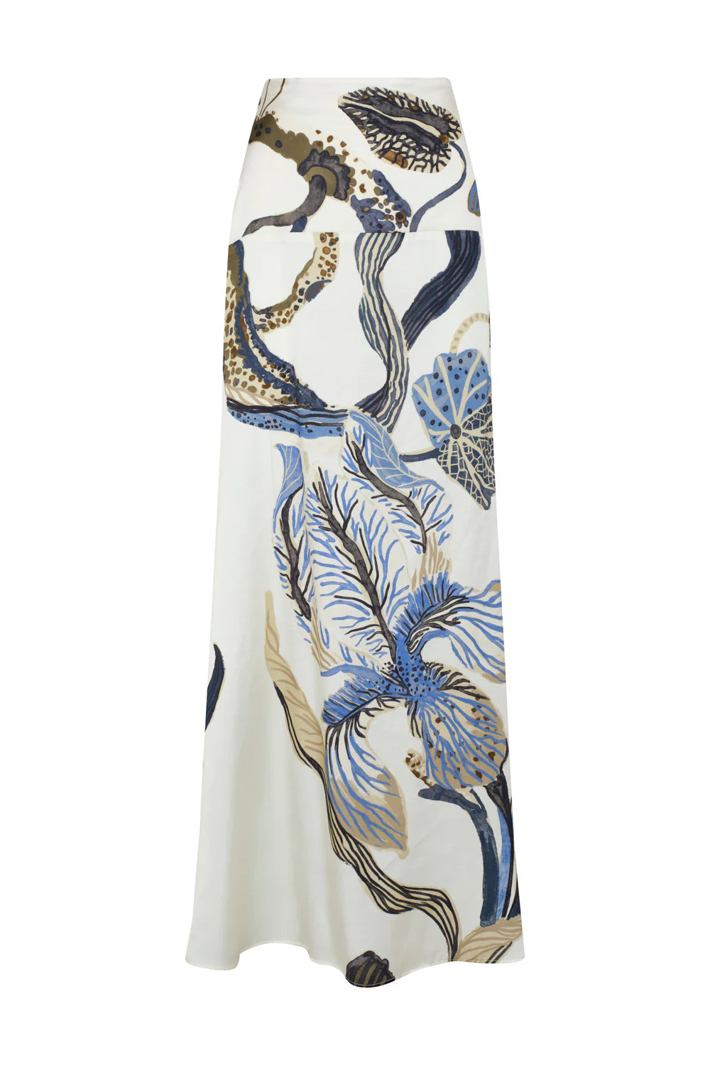 Solene Skirt Ivory Blue