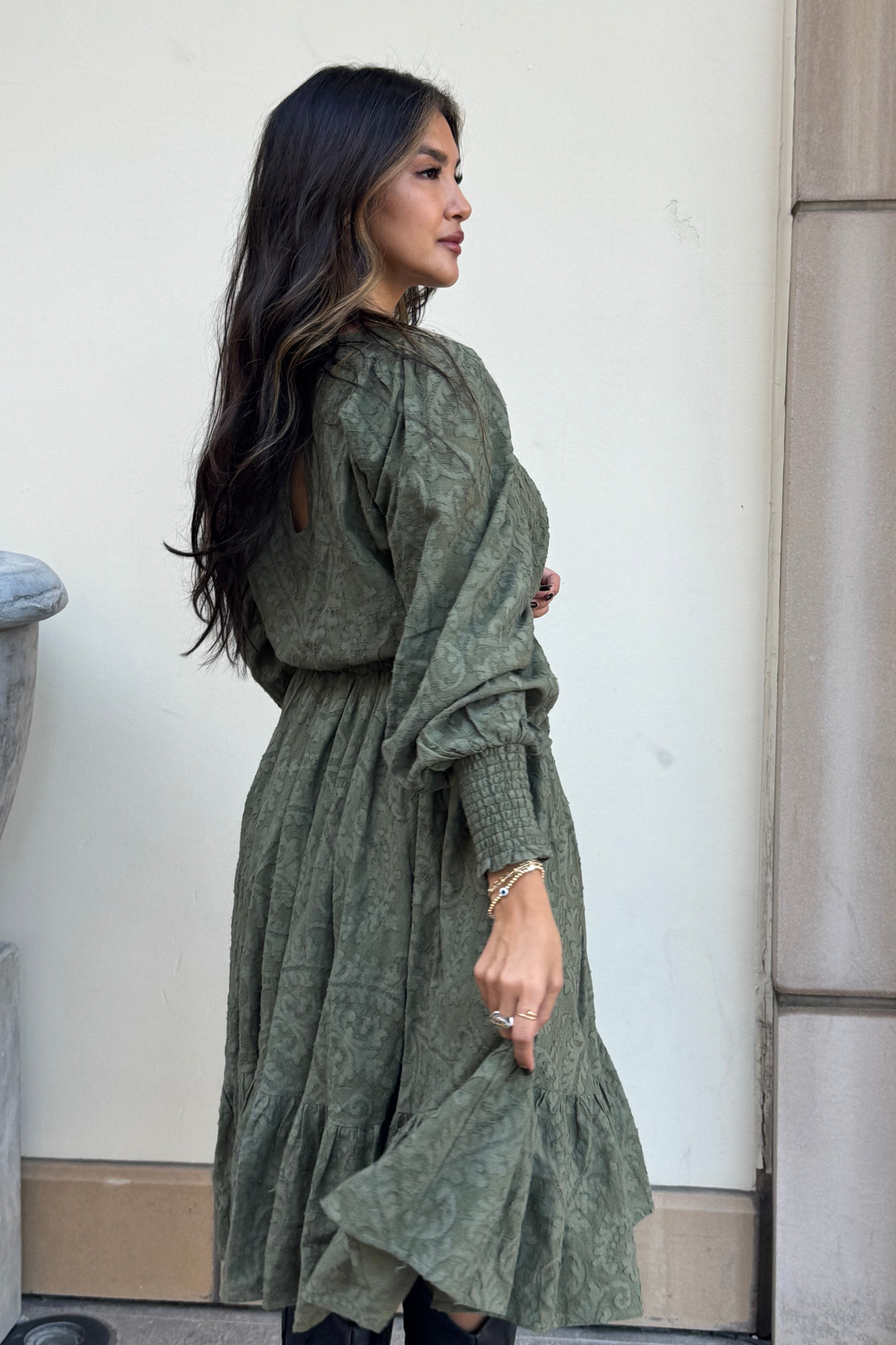 Nadia Dress - Moss