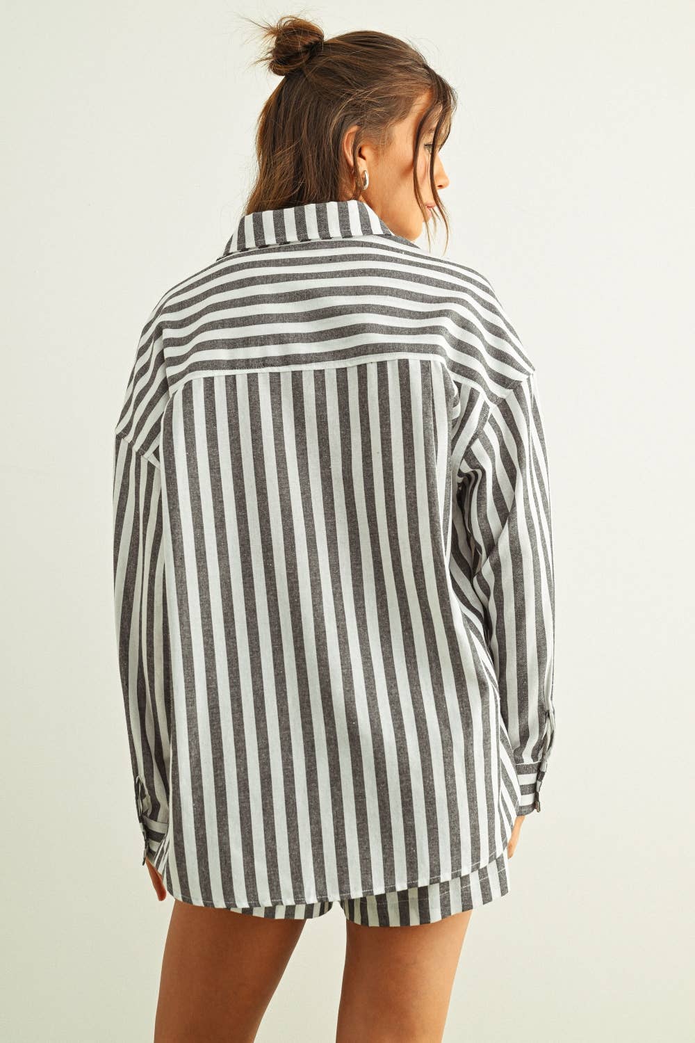 Eda Stripe Linen Shirt - Multi