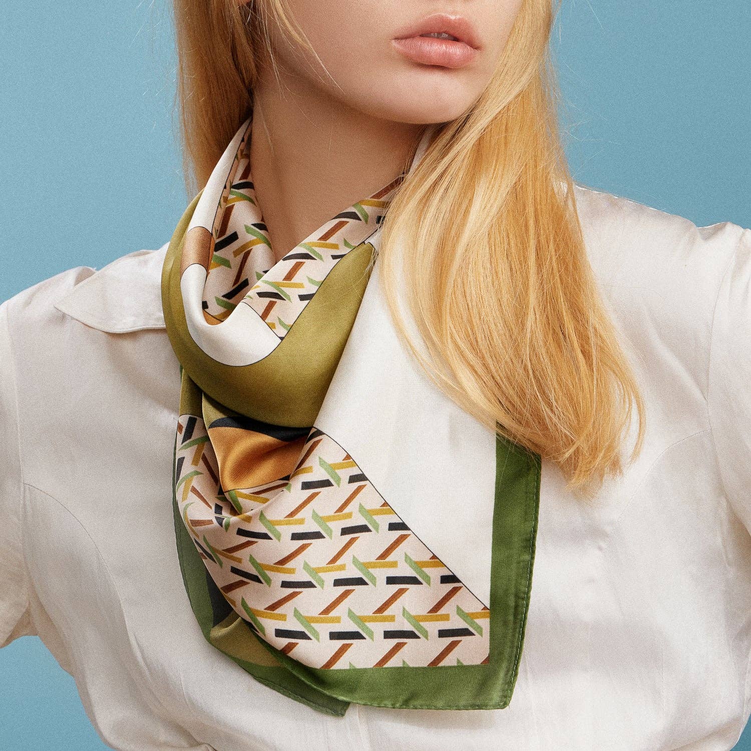 Geometric Square Scarf