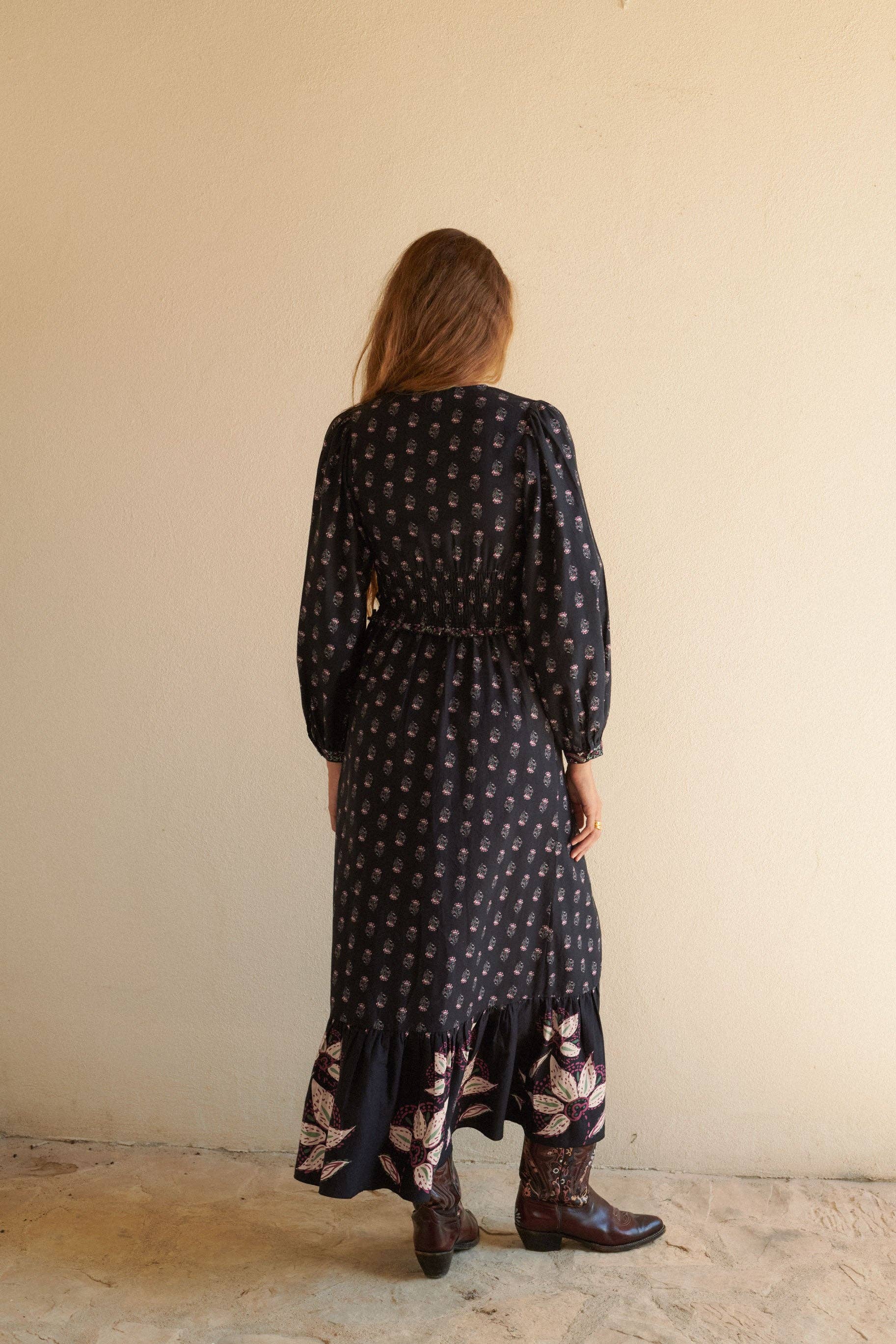 Magnolia Black Floral