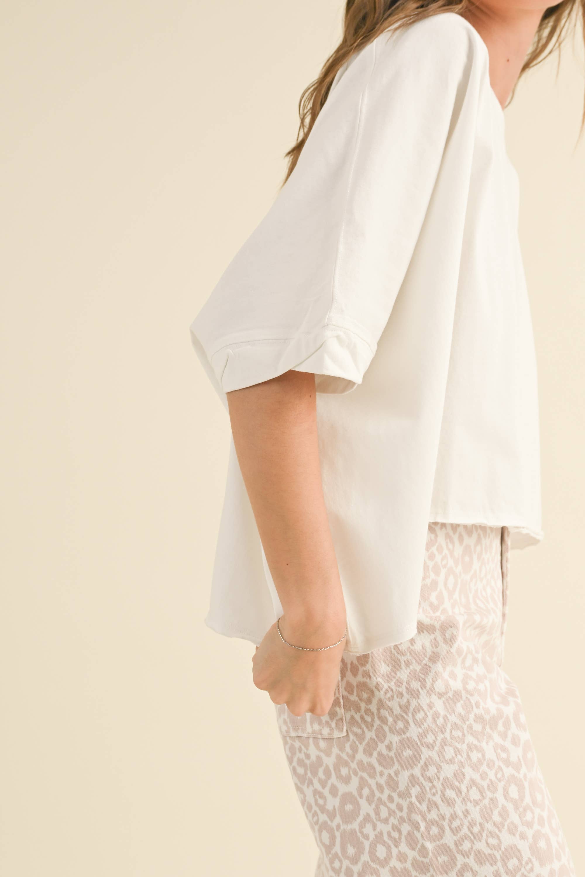 Favorite White T - multi