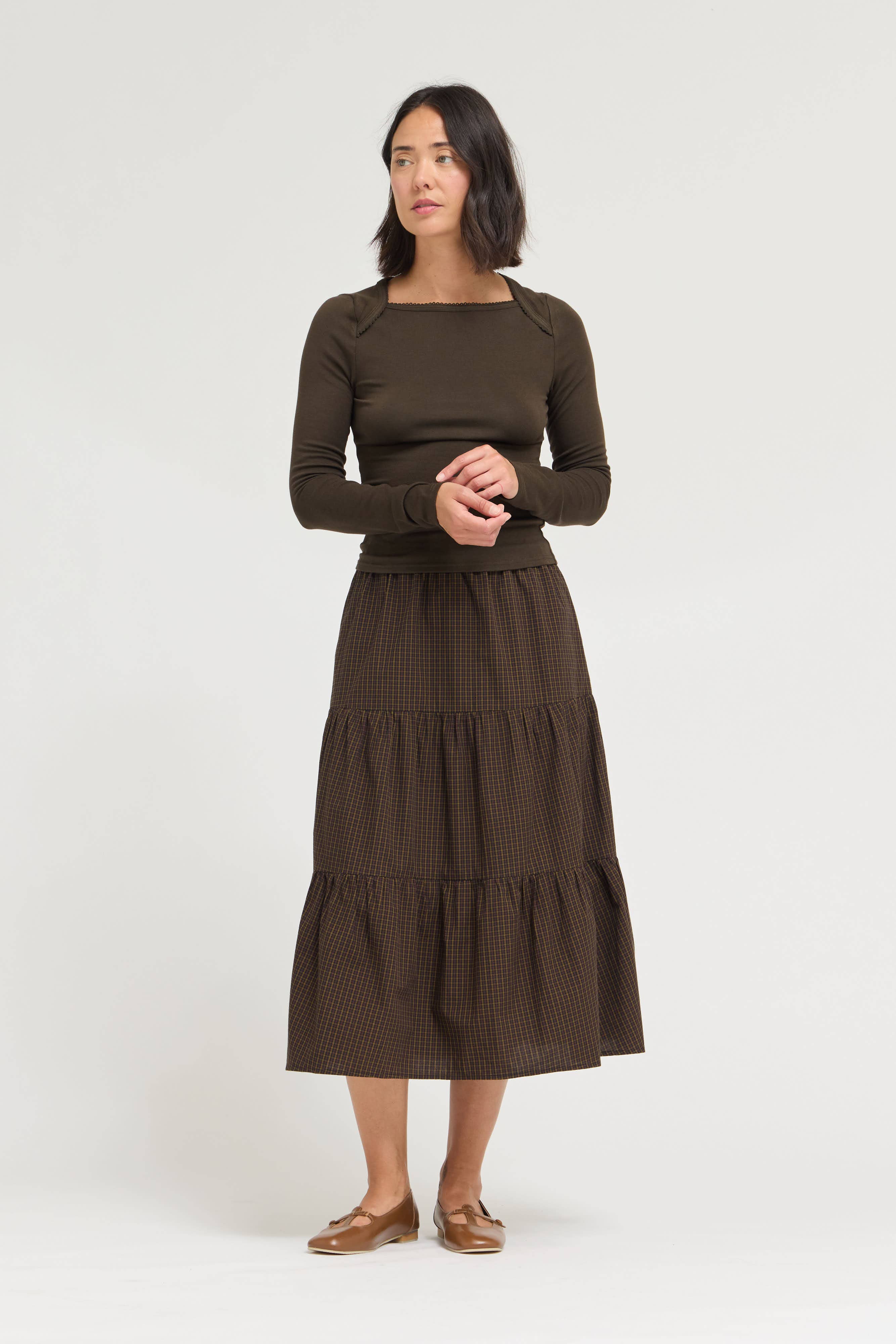 Viv Square Neck Teea