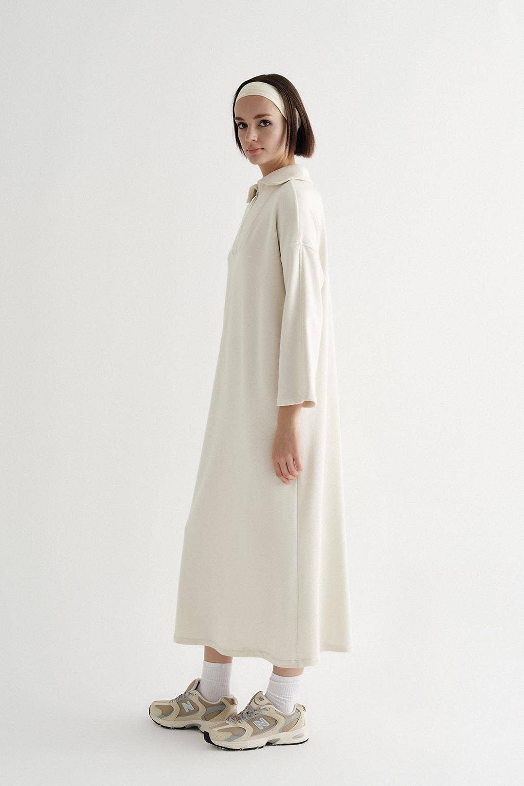 Lounge Dress Polar White