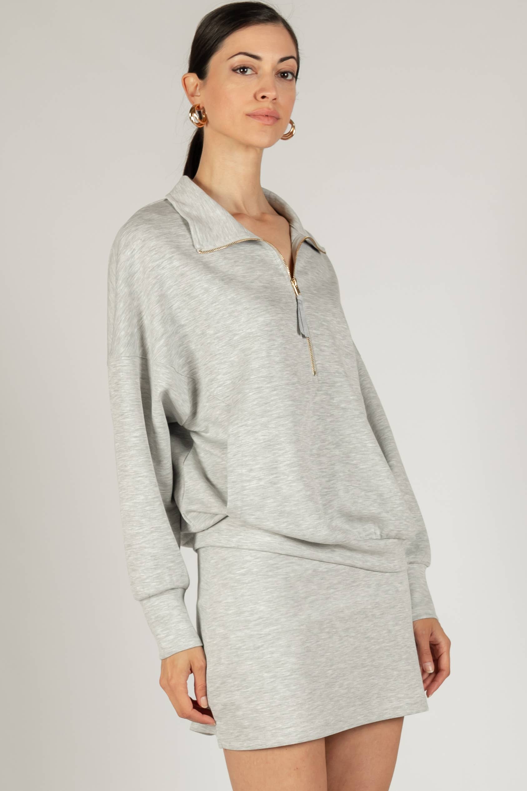 Butter Zip Up Pullover - Multi