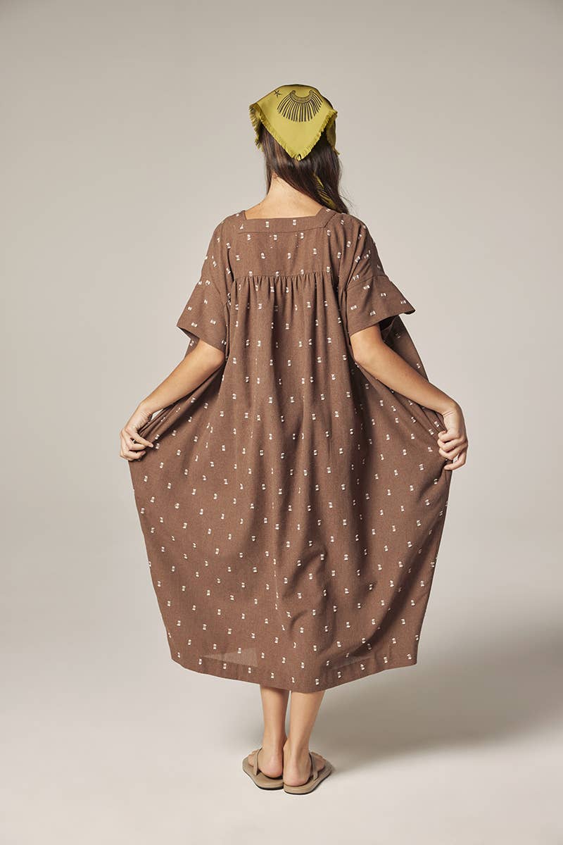 Jacquard pull over dress