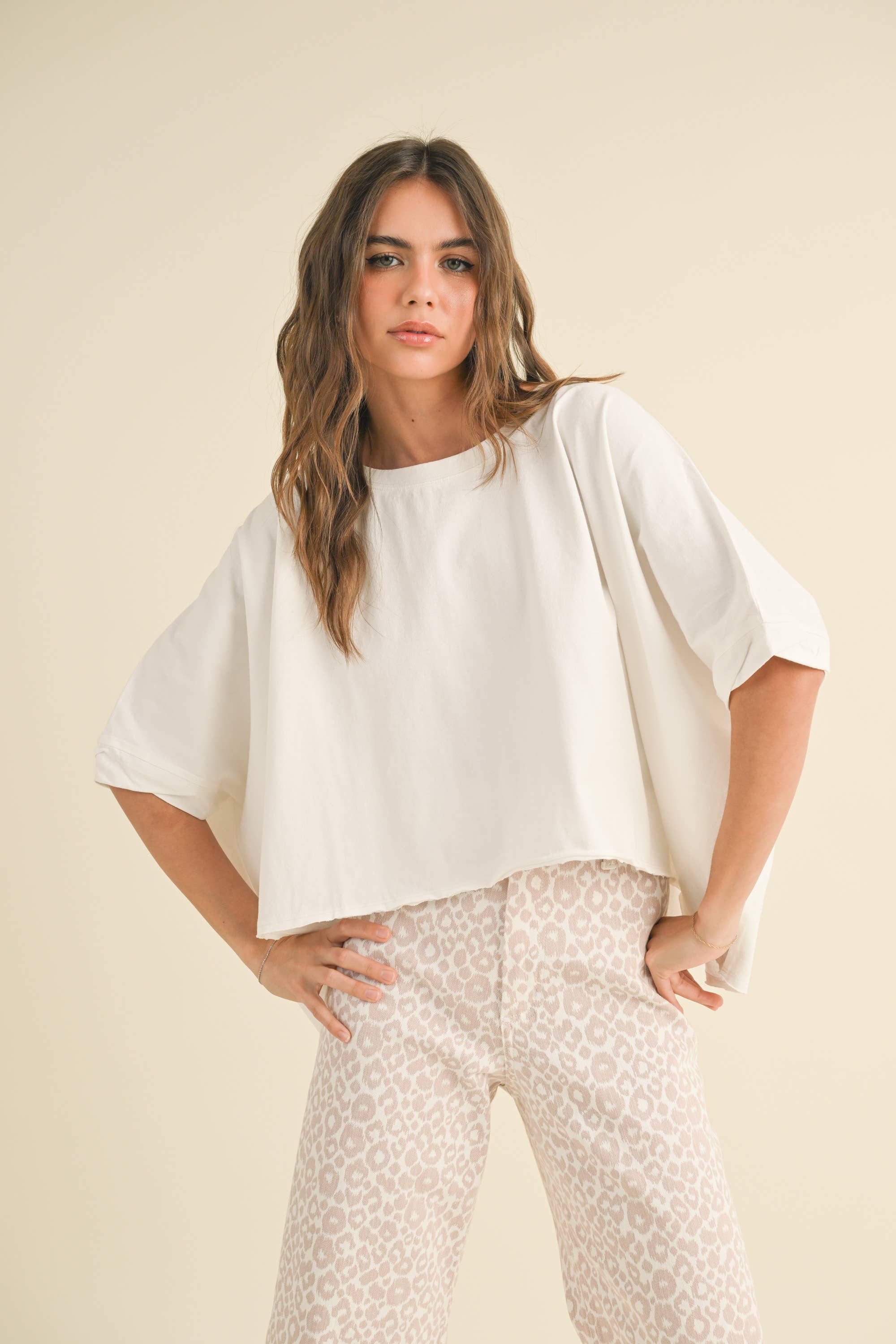 Favorite White T - multi