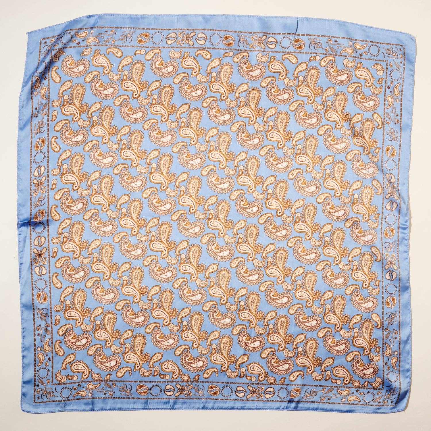 Blue Paisley Bandana Scarf