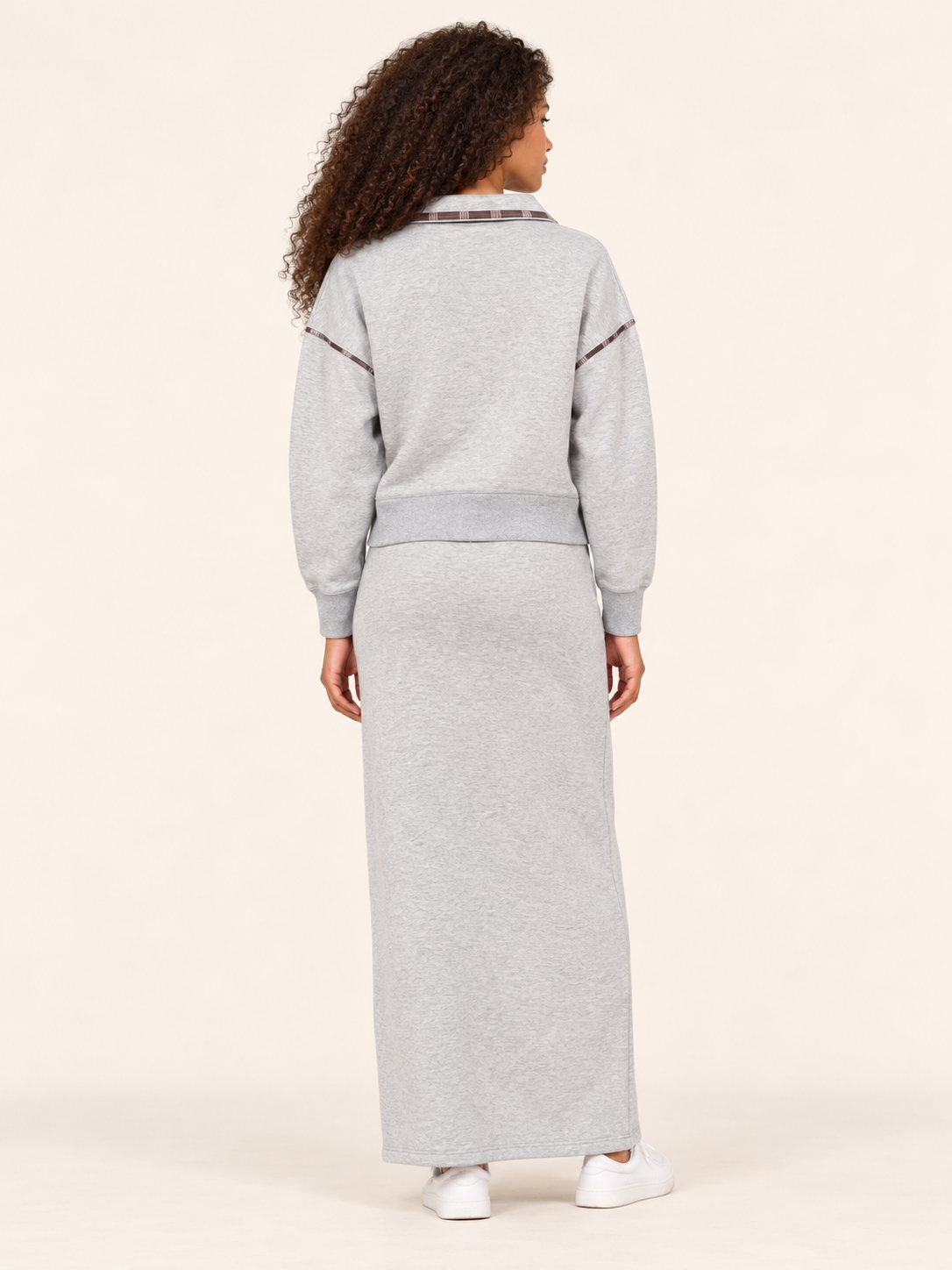 Heather Grey Snap Set - French Terry
