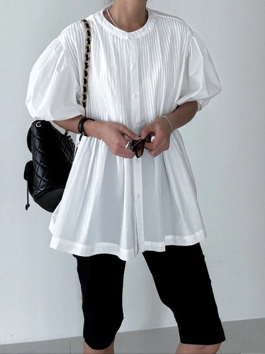 Materia Pintuck Blouse