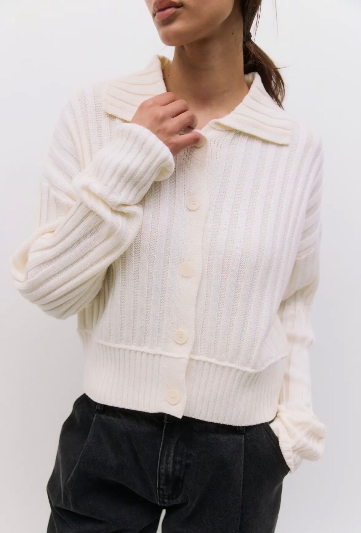 Joni Ribbed Cardigan - Multi