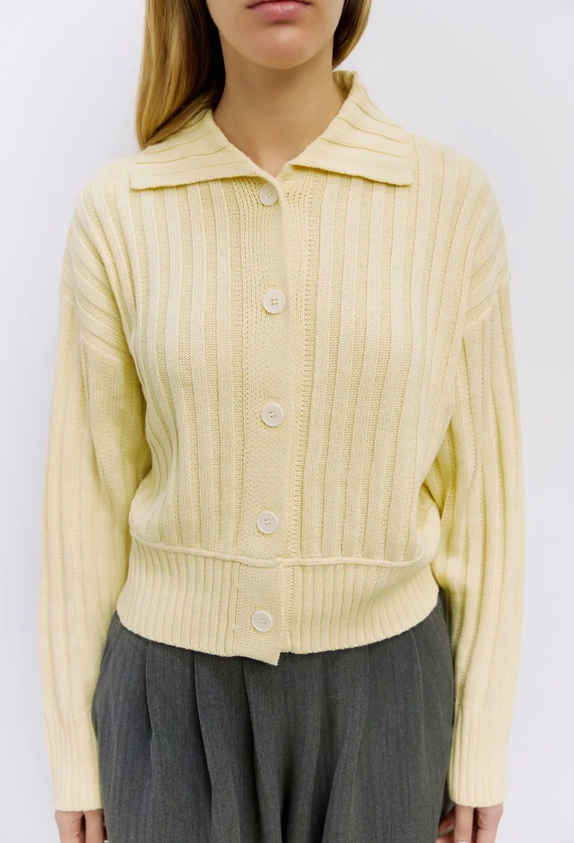 Joni Ribbed Cardigan - Multi