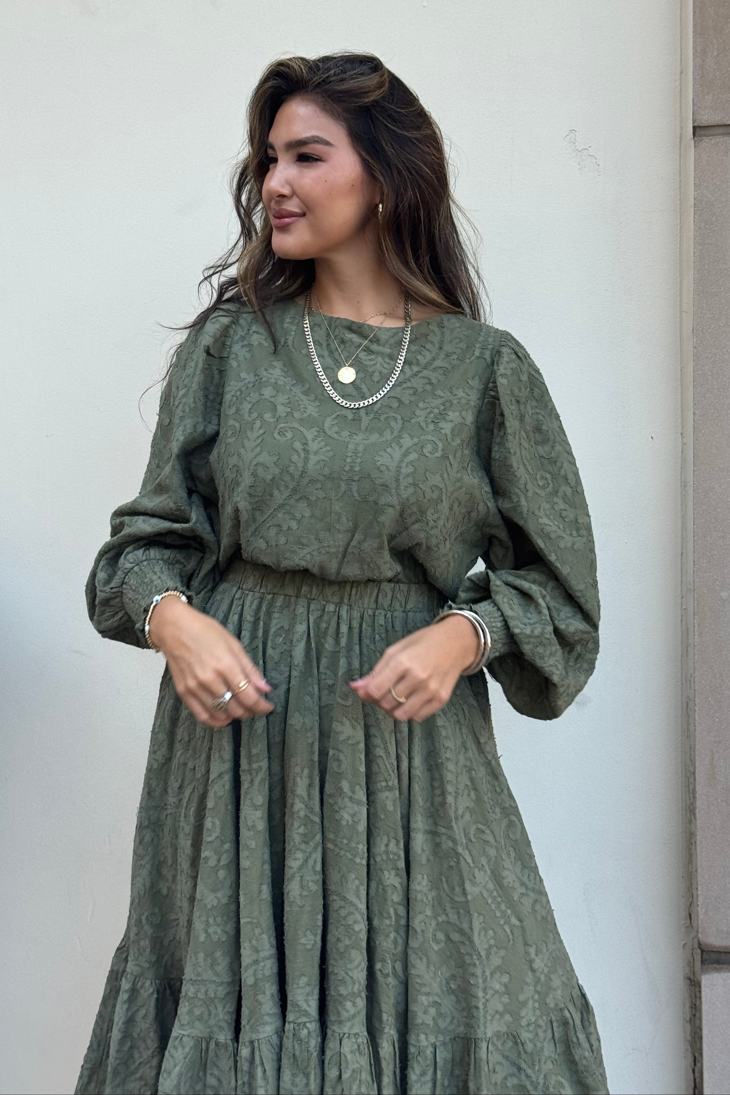 Nadia Dress - Moss