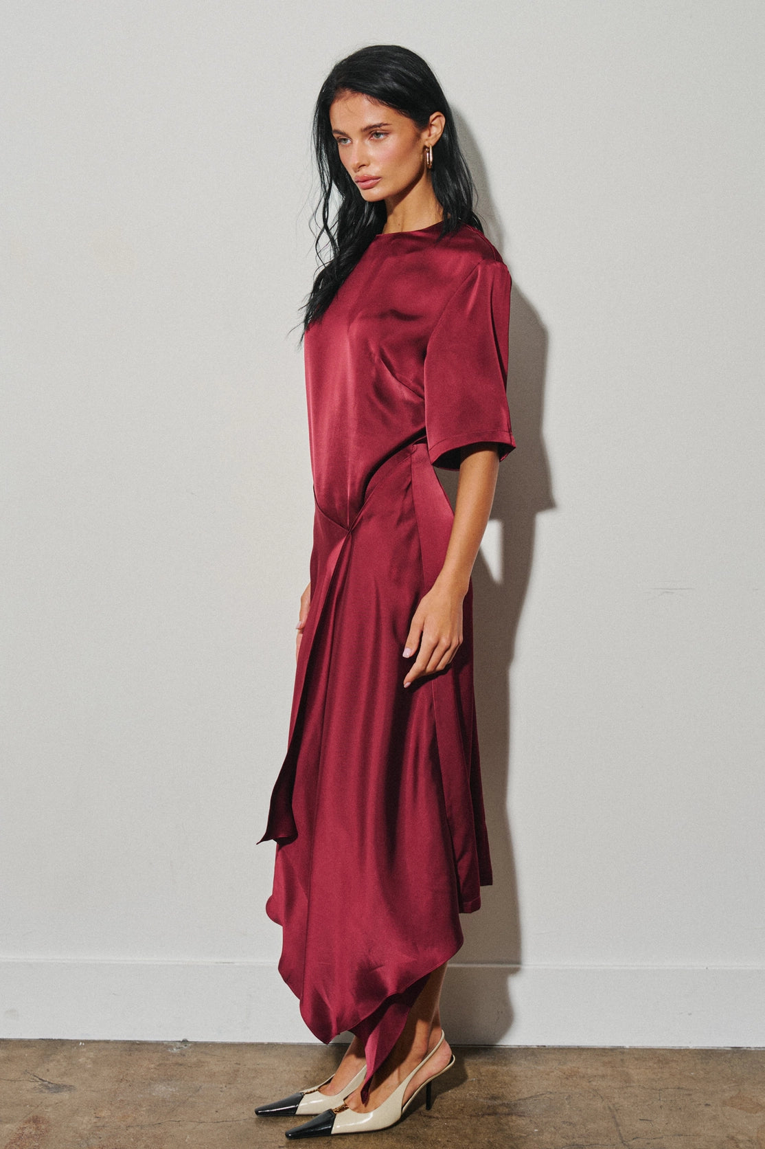 Veronika Dress Burgundy