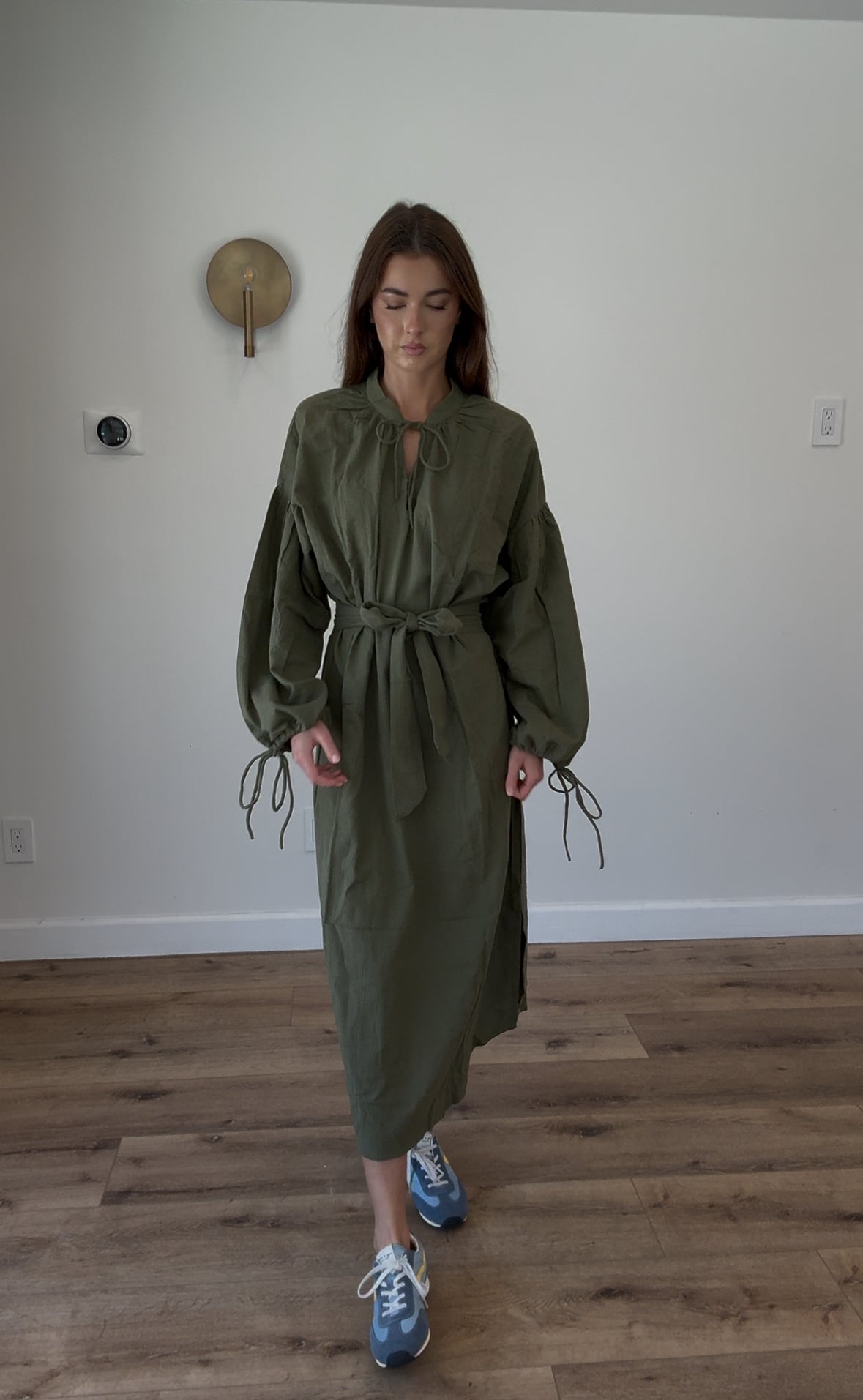 Denise Kimono Dress - Olive