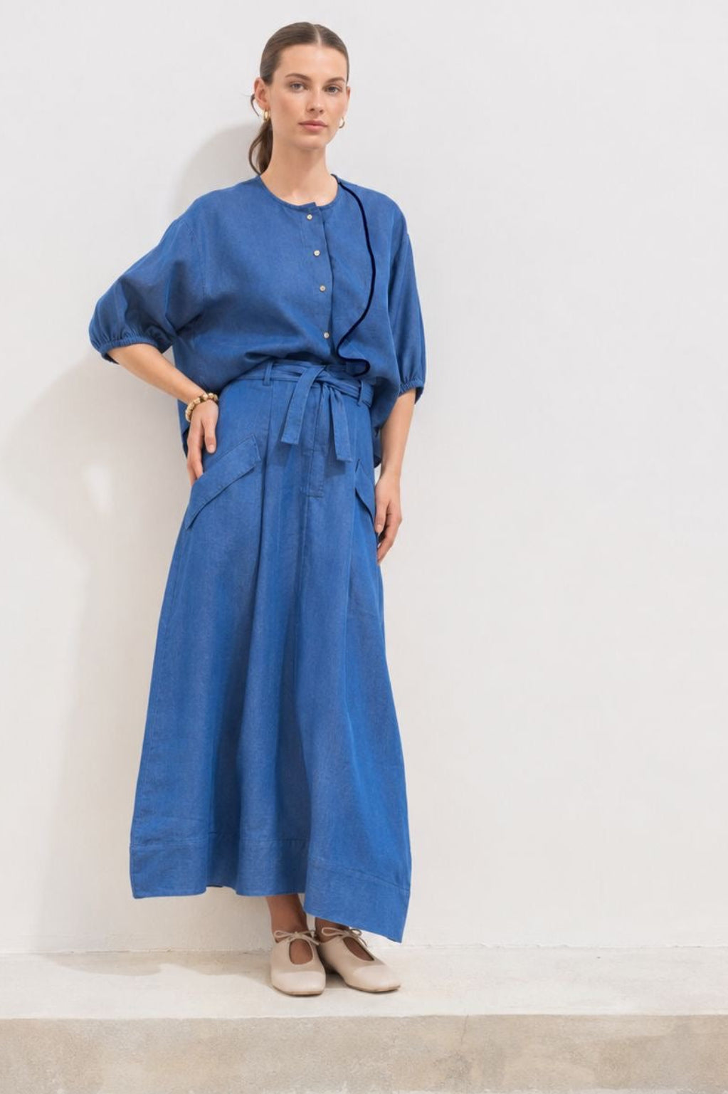 Paz Top Blue
