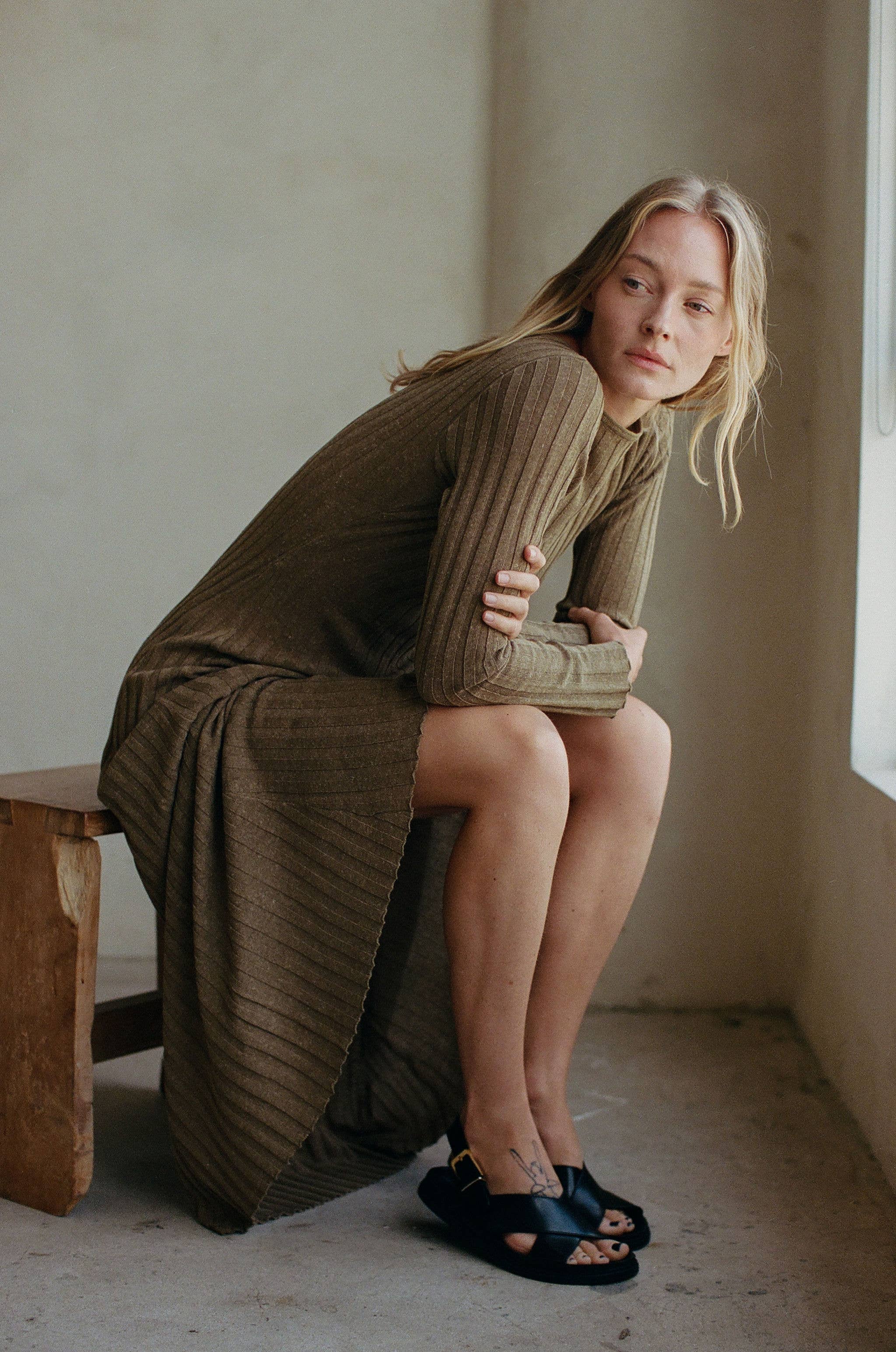 Mari Knit Dress - caramel
