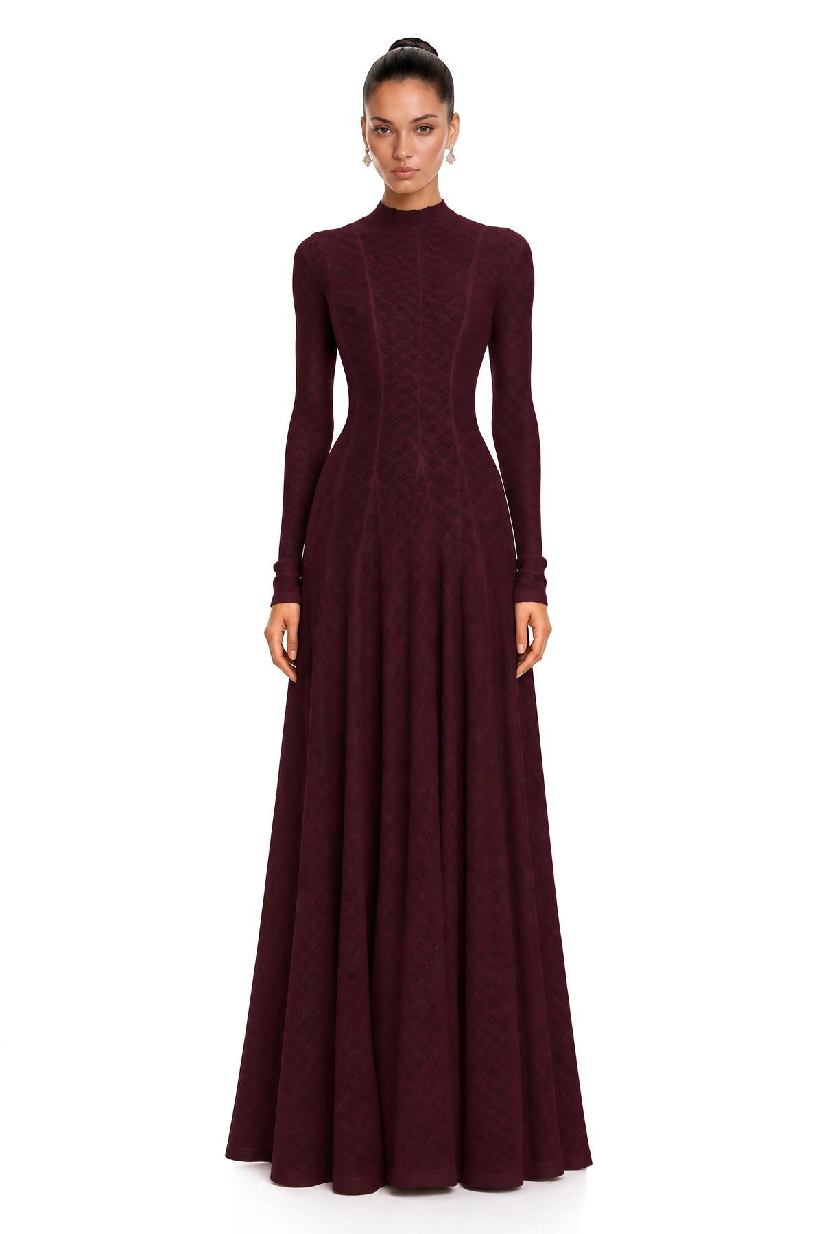 Colette Dress Burgundy