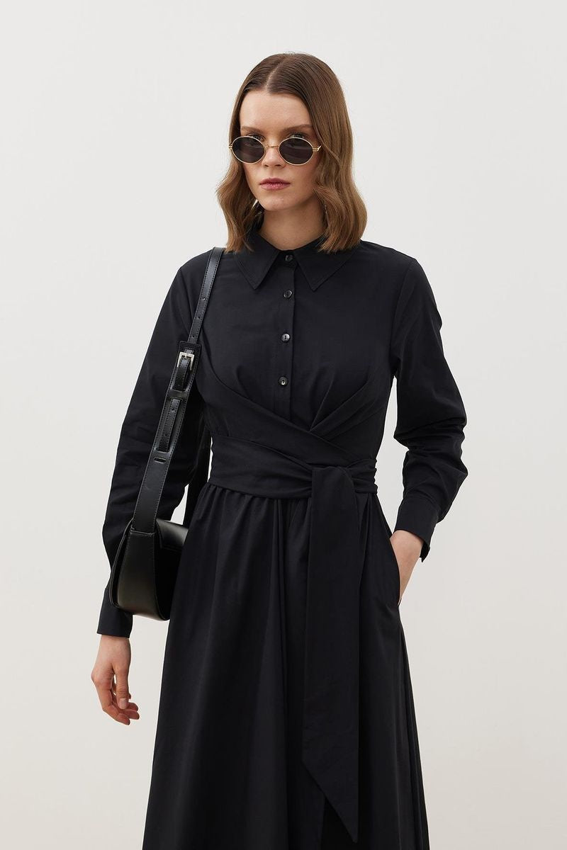 Marni Poplin Collared Dress