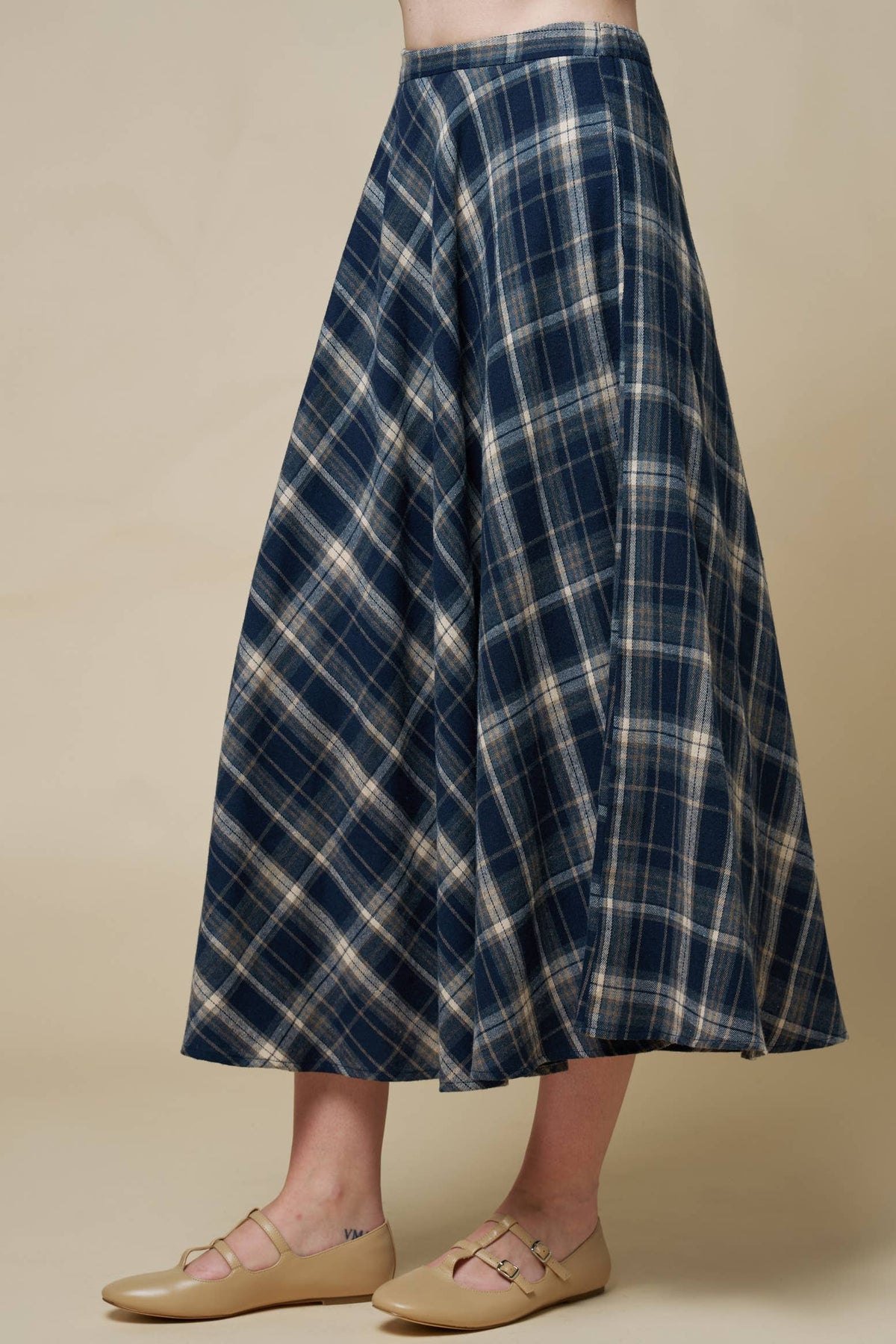 Ralph Plaid Maxi Skirt