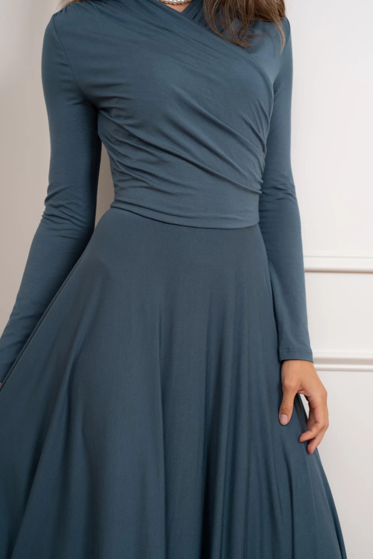 Lilia Wrap Dress - Teal