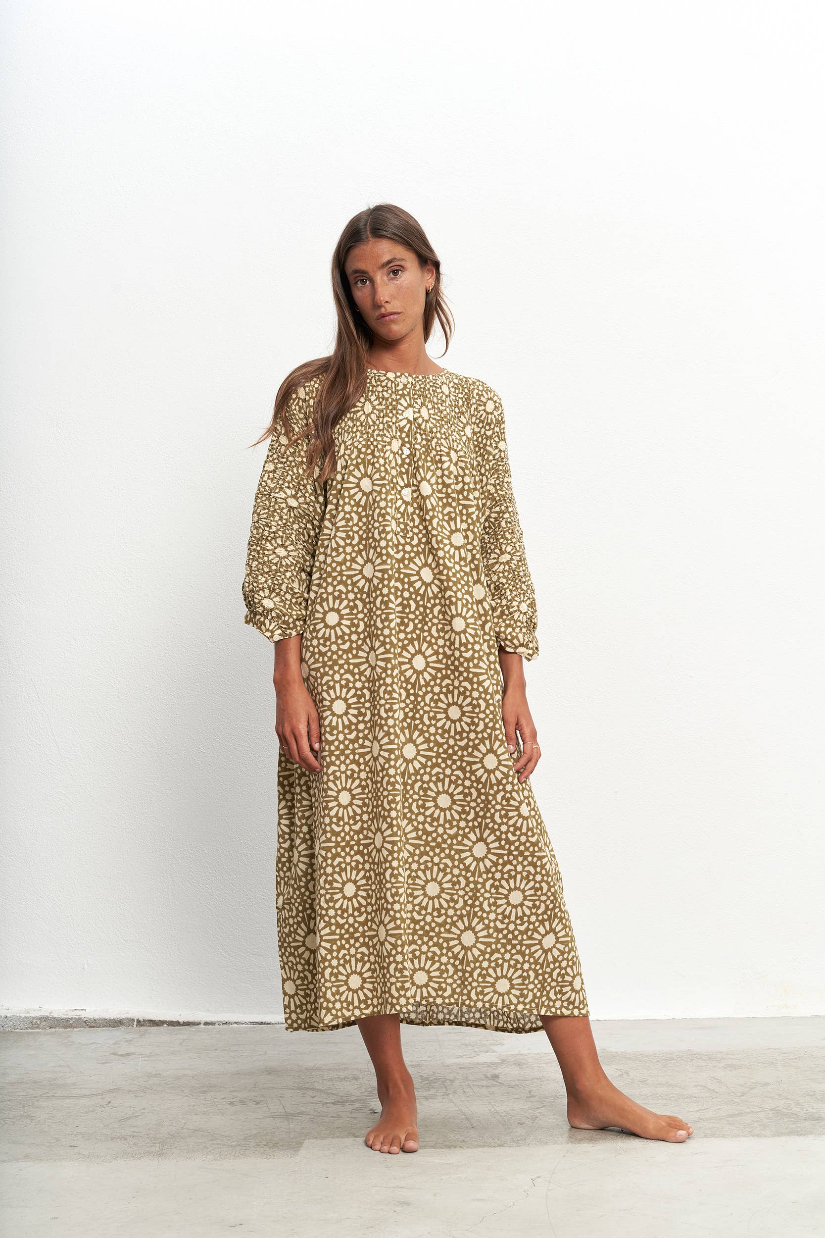 Elena Dress Green
