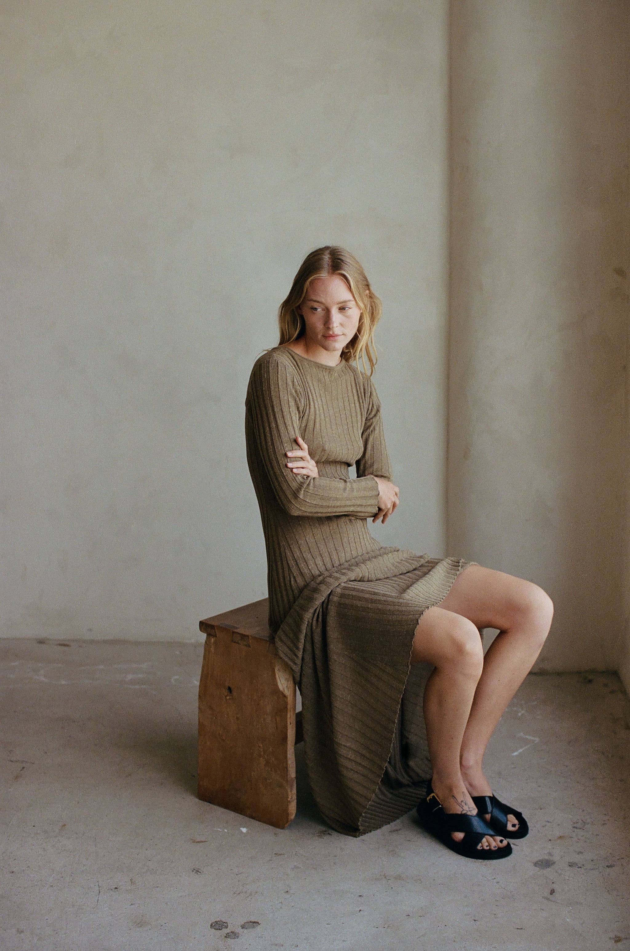 Mari Knit Dress - caramel