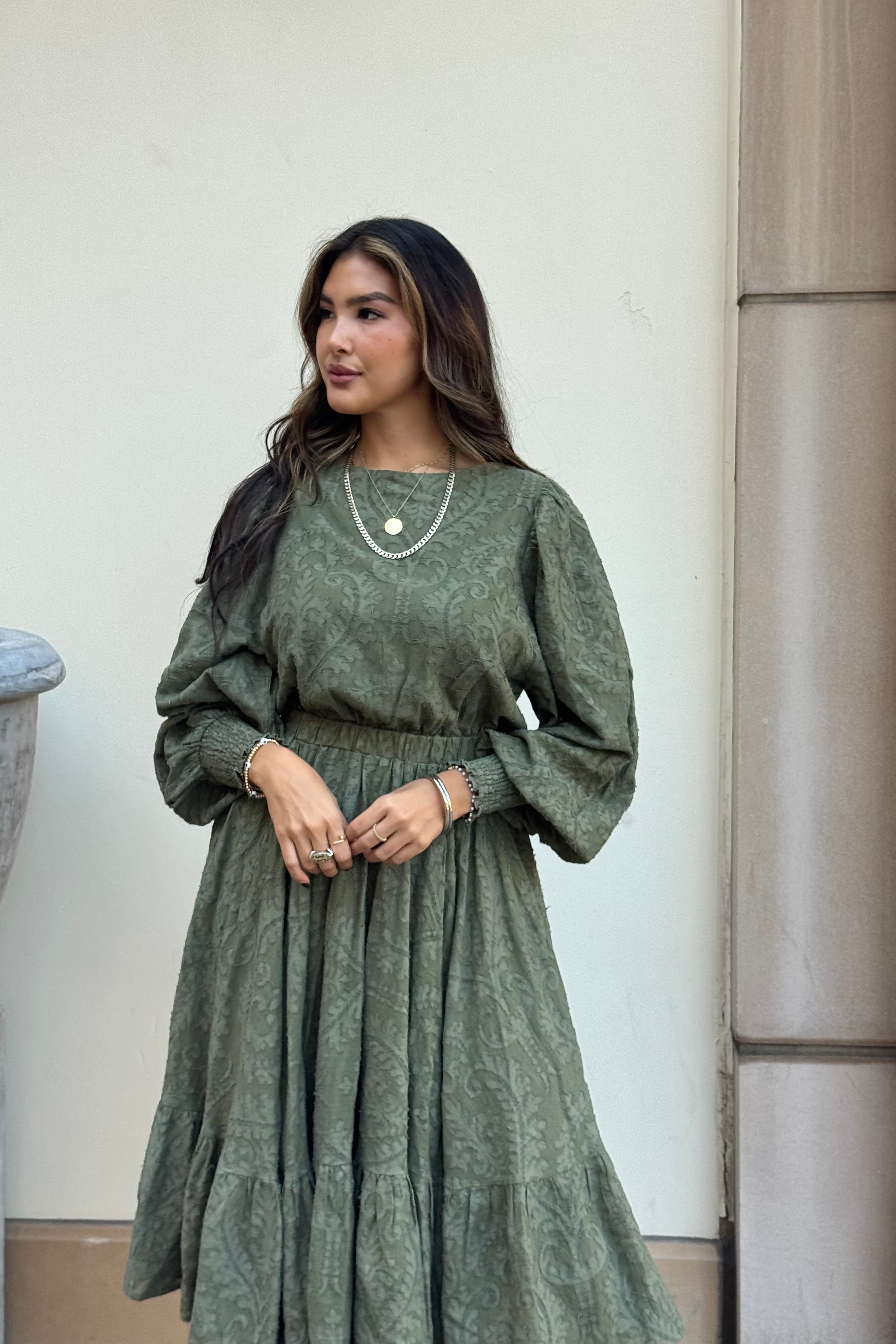 Nadia Dress - Moss