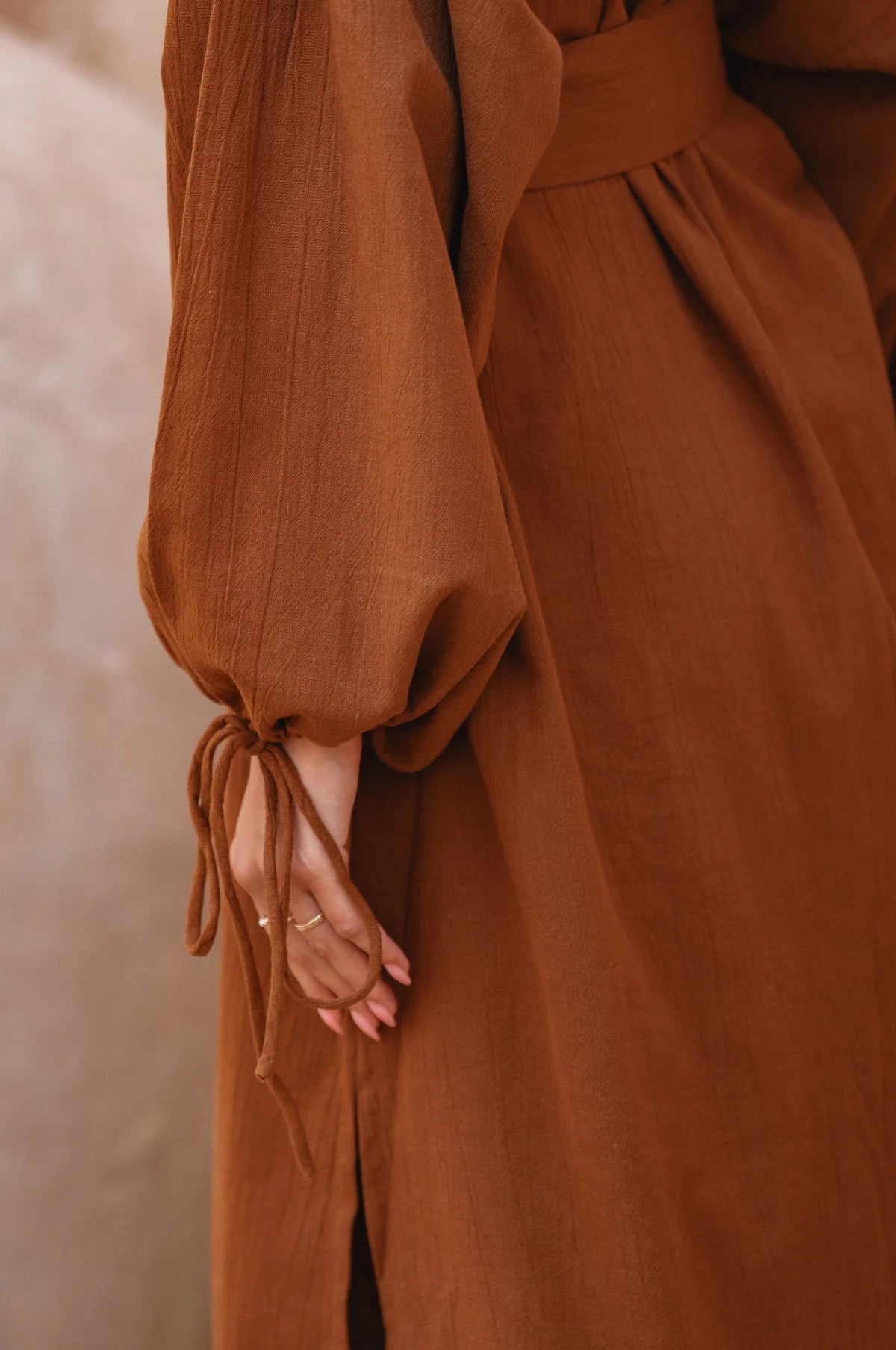 Denise Kimono Dress - Cinnamon