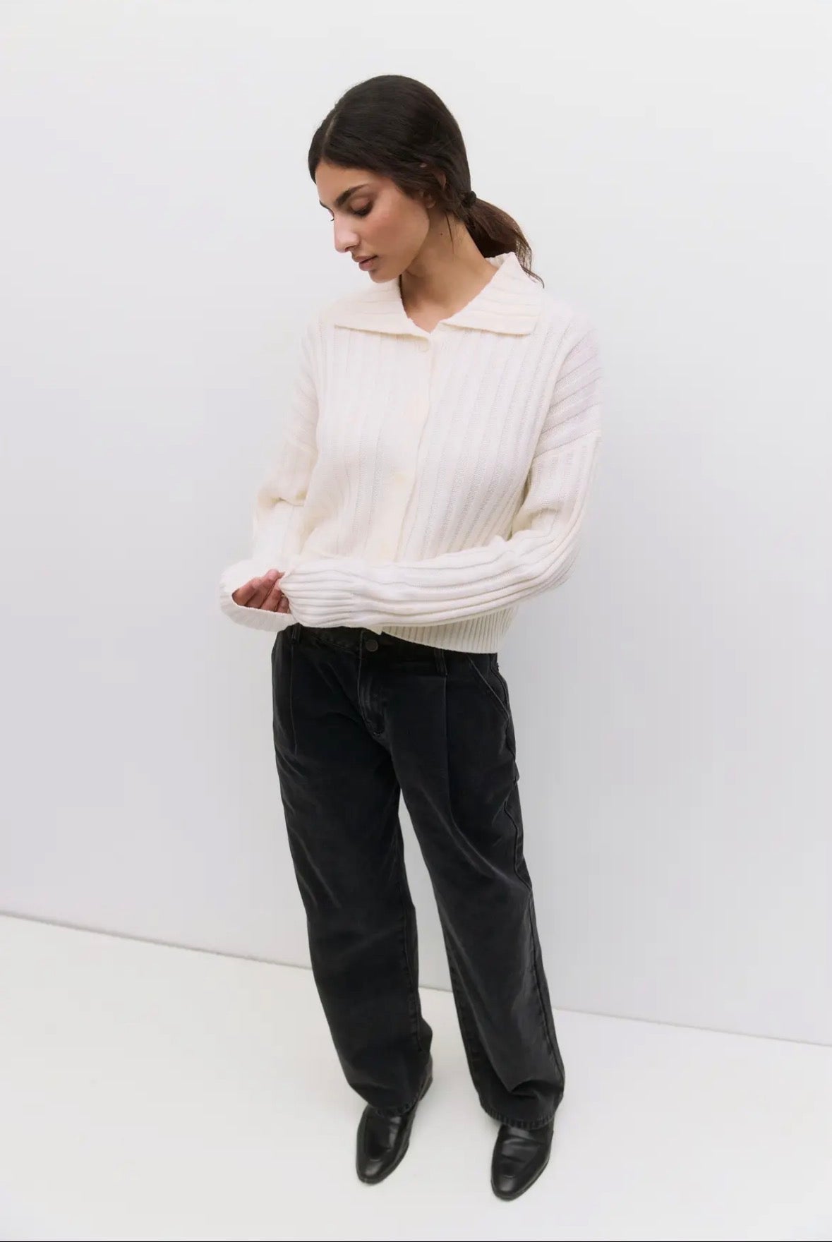 Joni Ribbed Cardigan - Multi