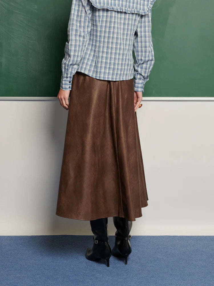 Max Faux leather Skirt