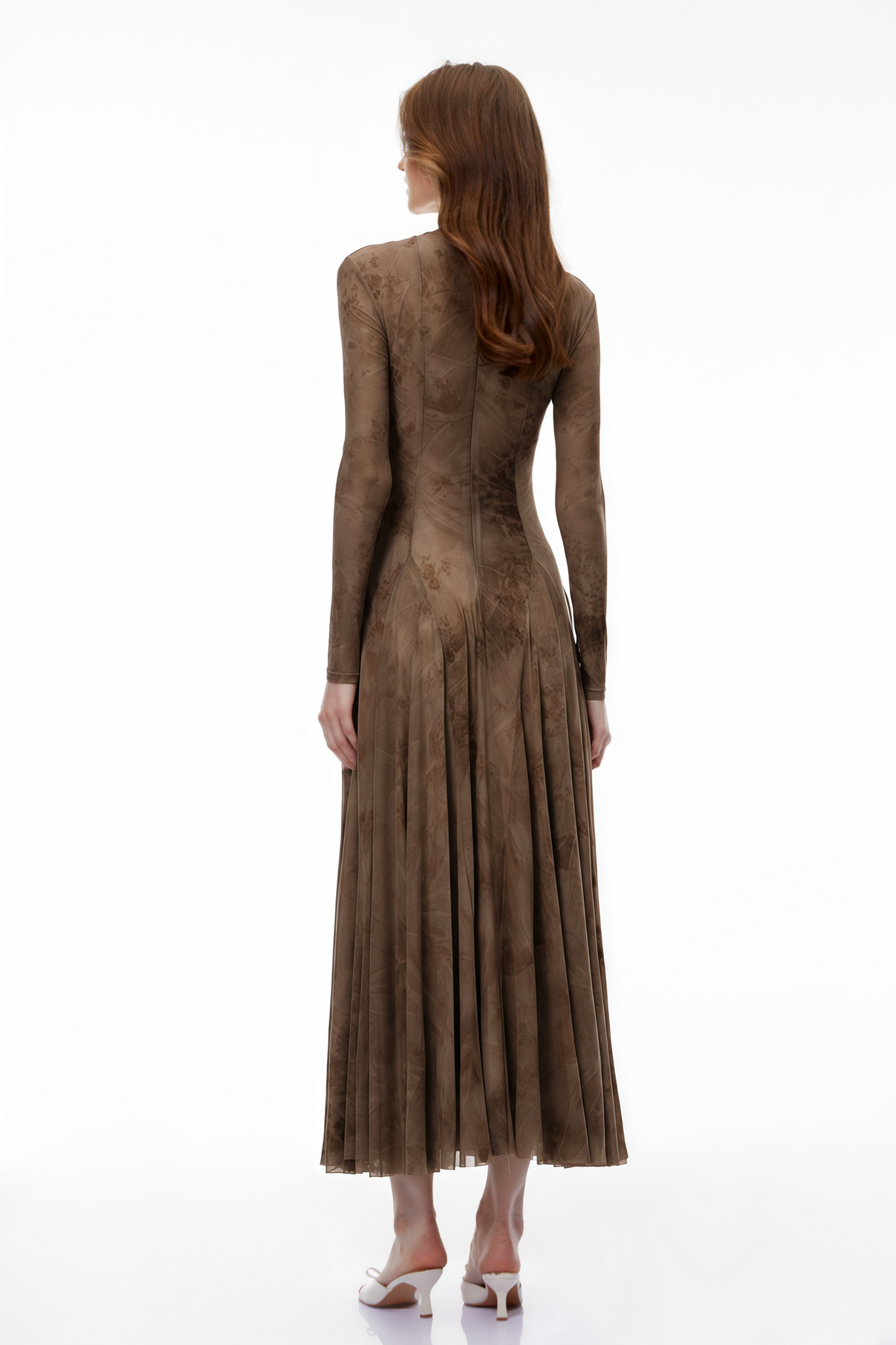 Adrianna brown tulle dress