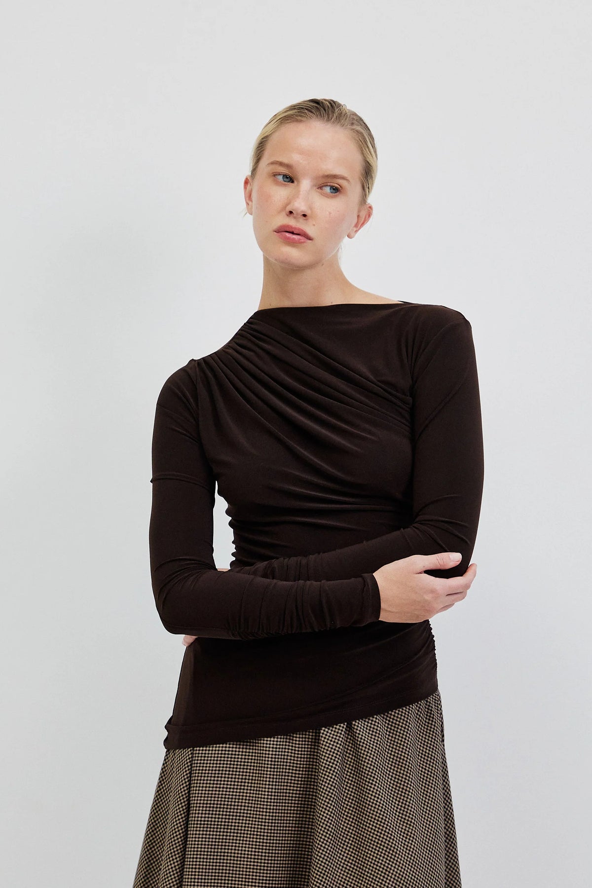 The Mara Draped Top - Multi