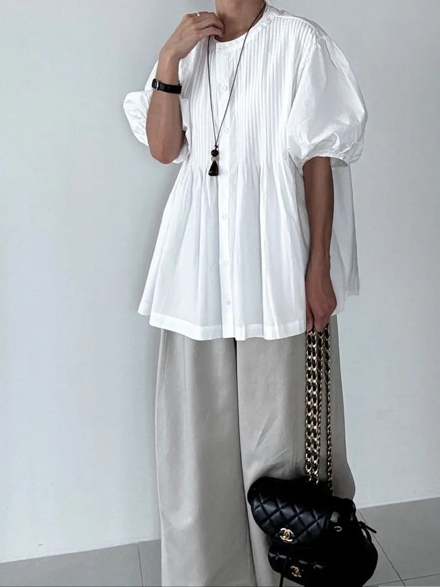 Materia Pintuck Blouse