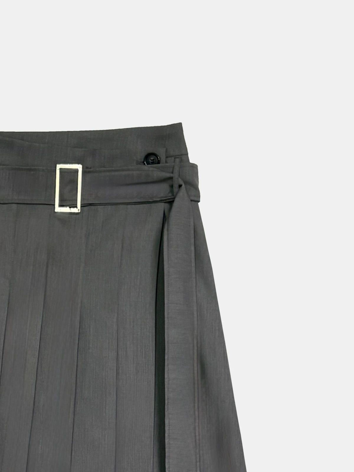 Sutton Belted Skirt Grey