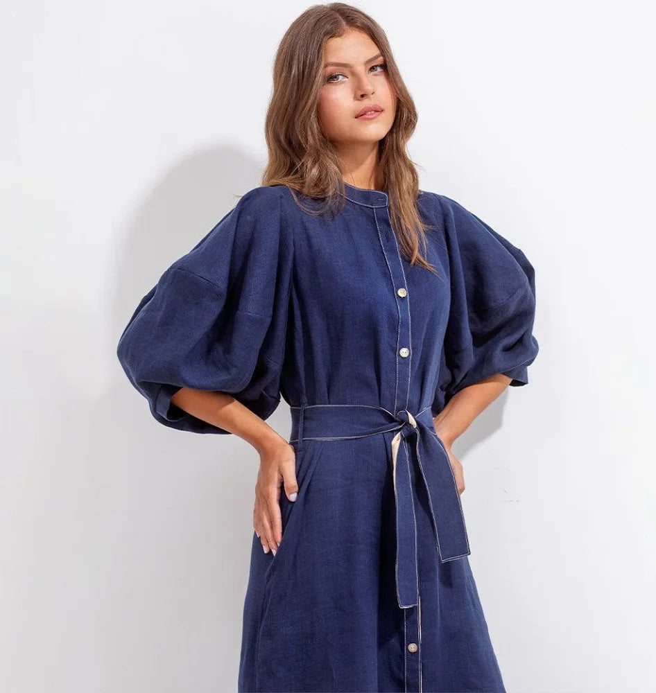 Gerald Dress Navy