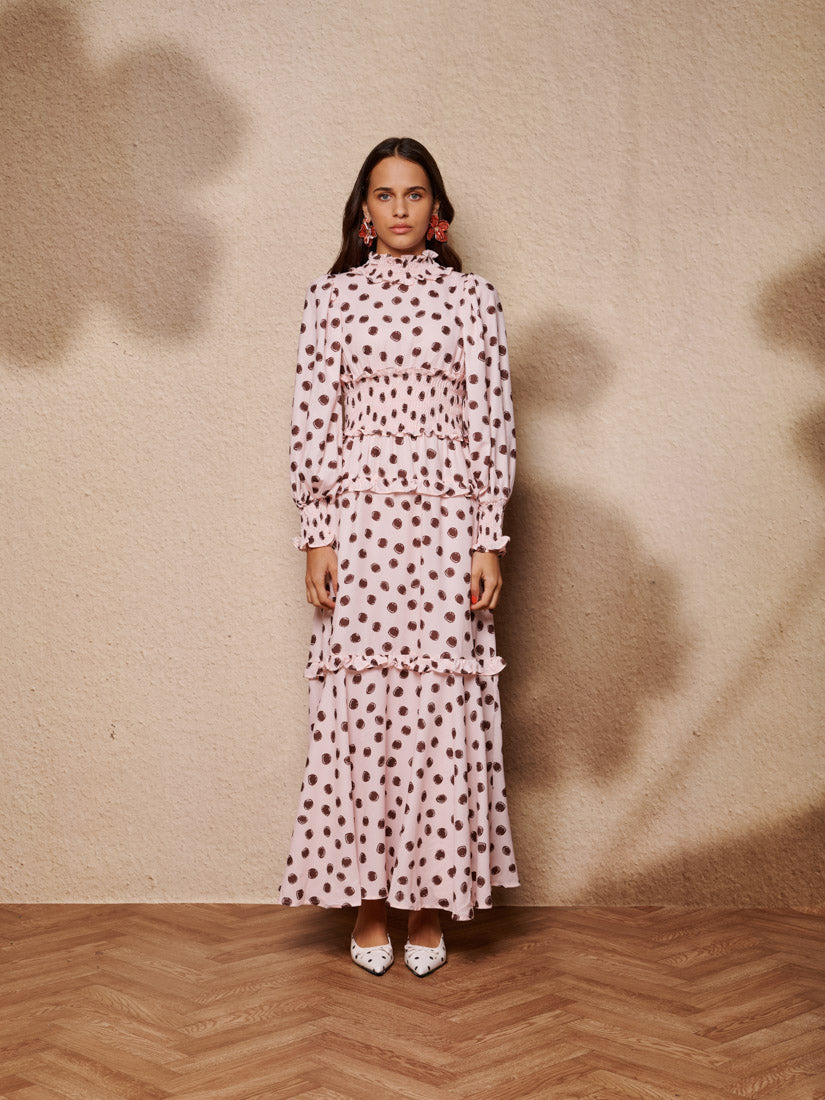 Illume spot maxi dress