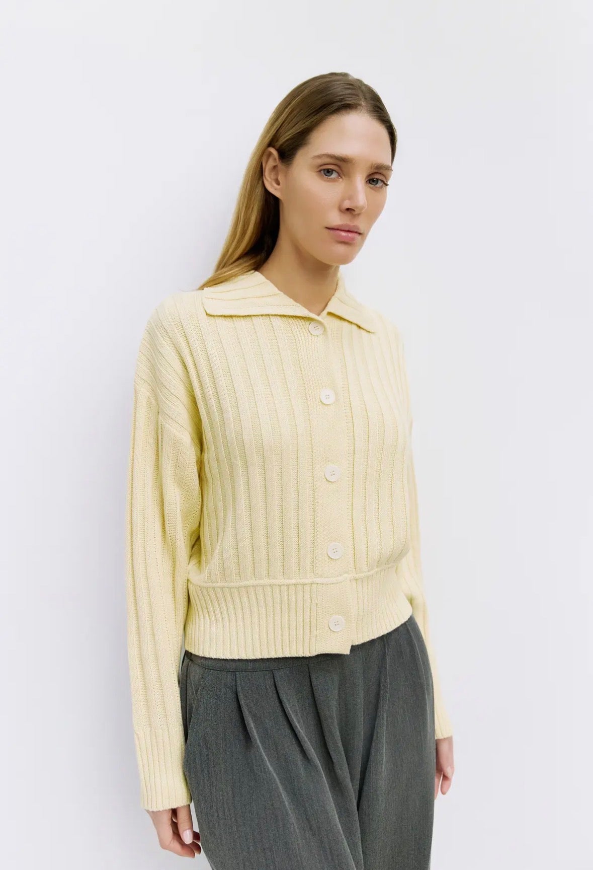 Joni Ribbed Cardigan - Multi