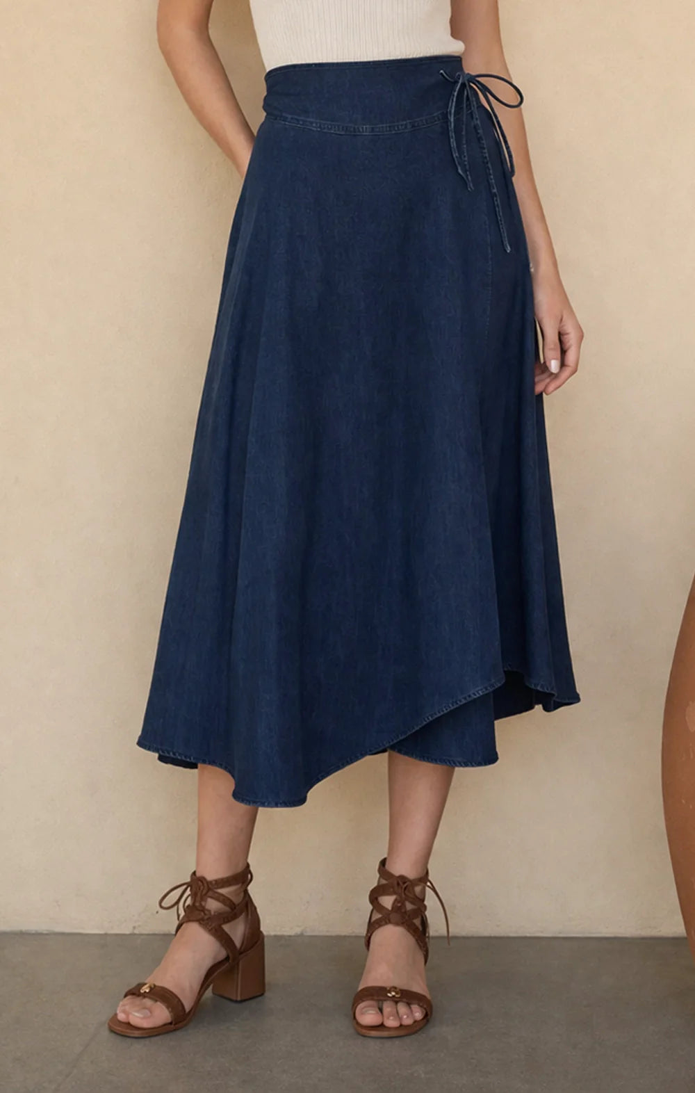 Milan Denim wrap Skirt