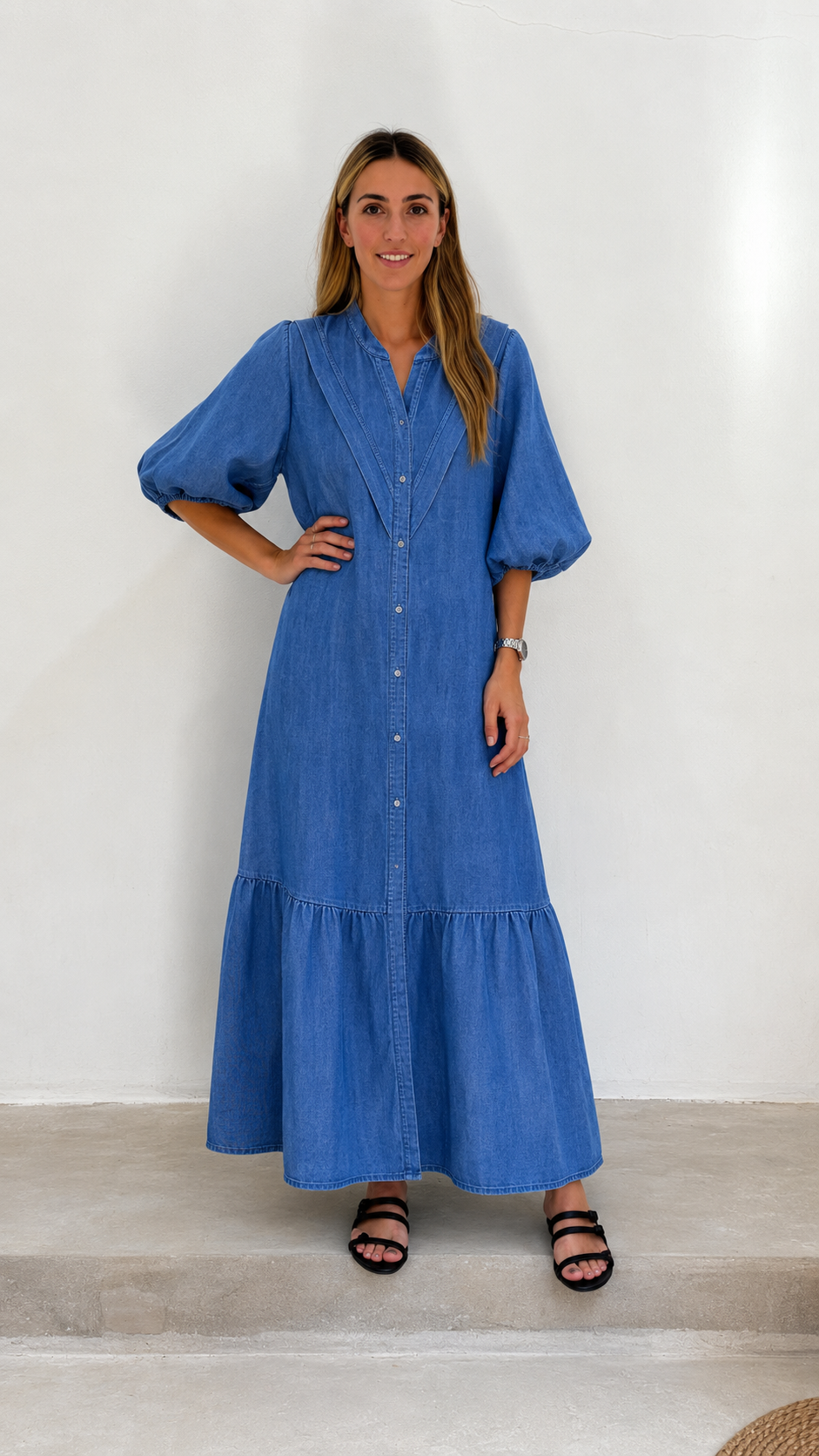Valeria Dress Denim